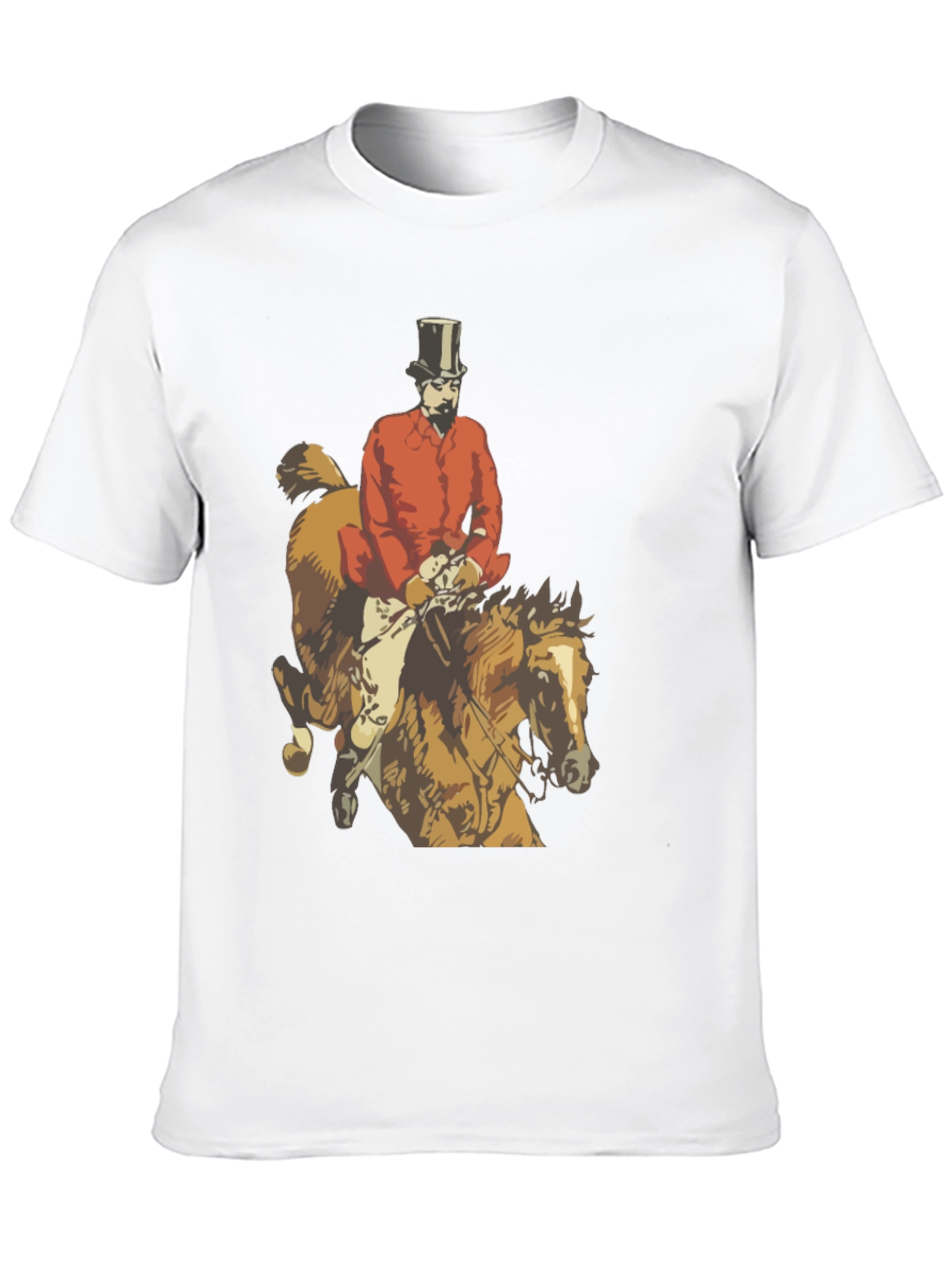 Black Equestrian Fox Hunter T-Shirt view 10