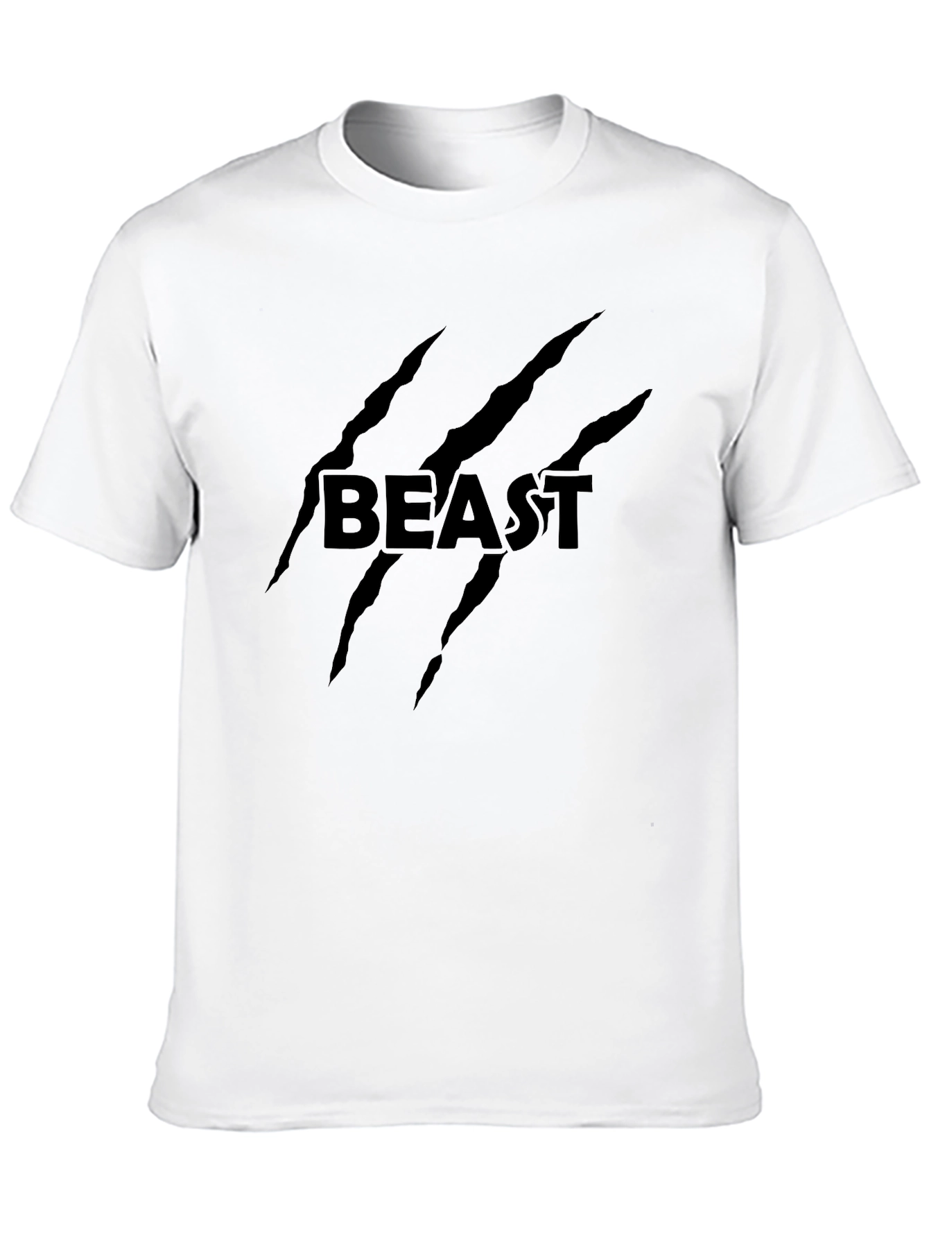 Black Men's Black Beast Claw Graphic Tee view 10