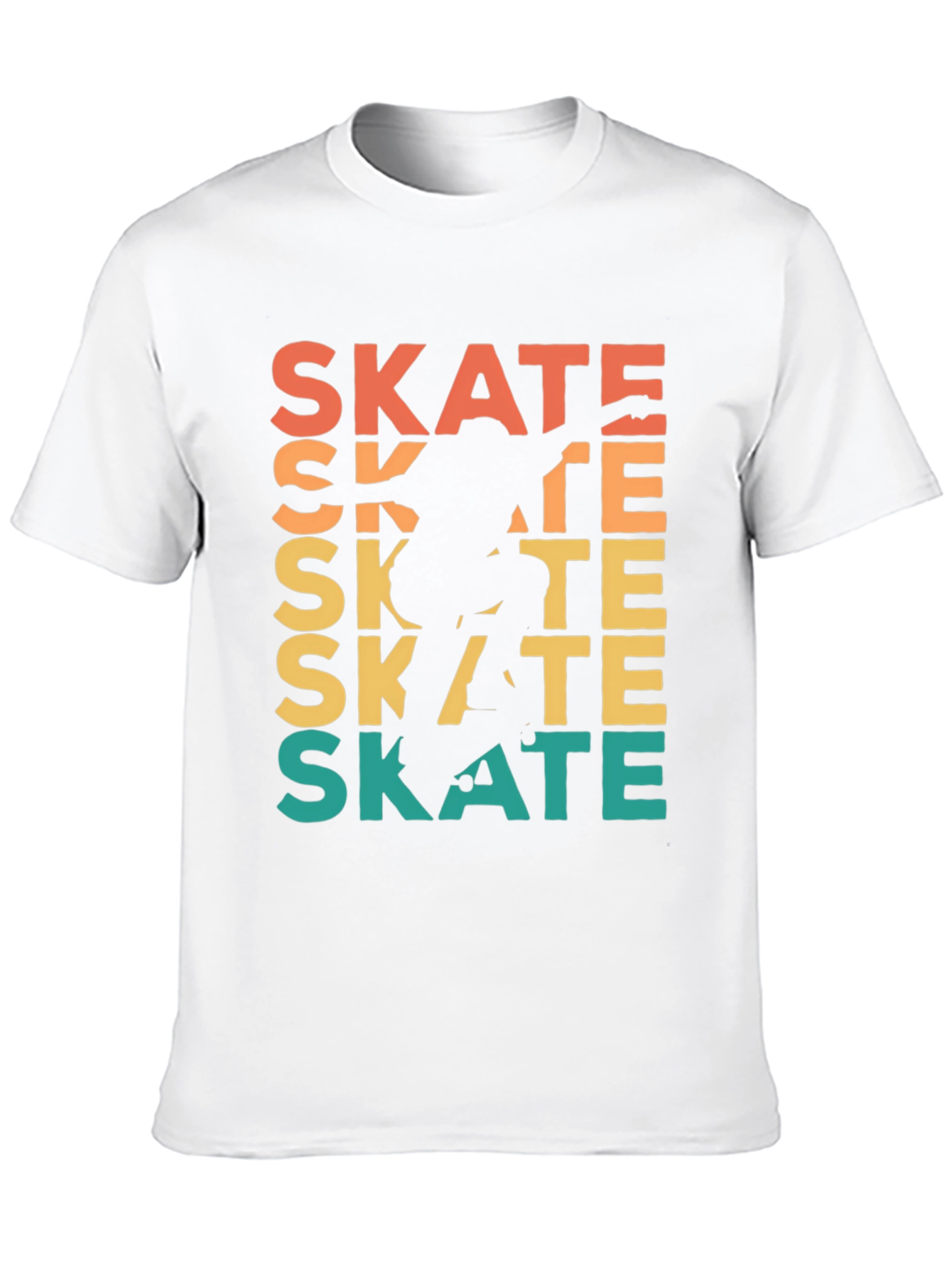 Black Retro Skate T-Shirt - Cool Skater Design view 10