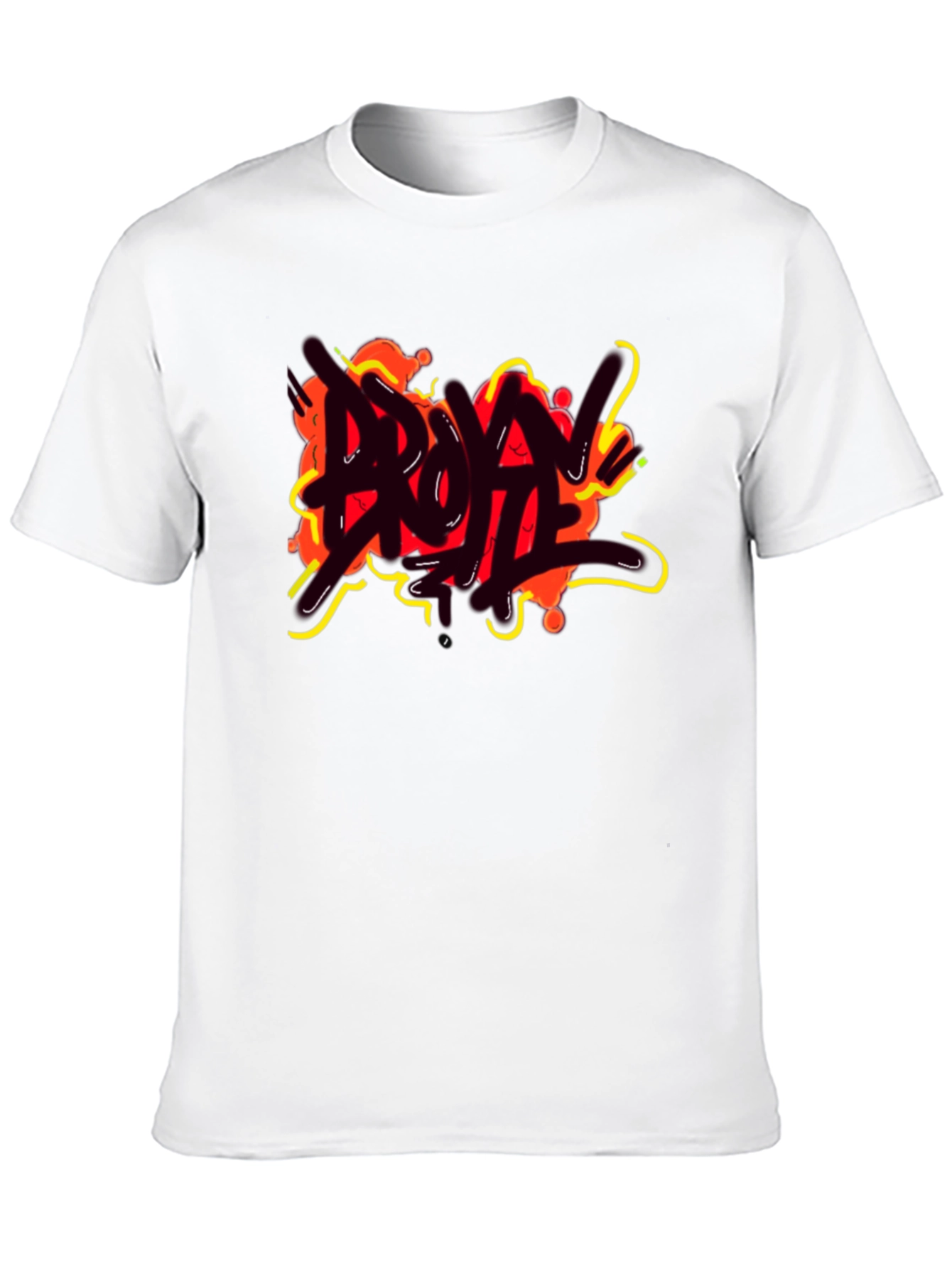 Black Edgy Graphic Tee - Bold Artistic Streetwear T-Shirt view 10