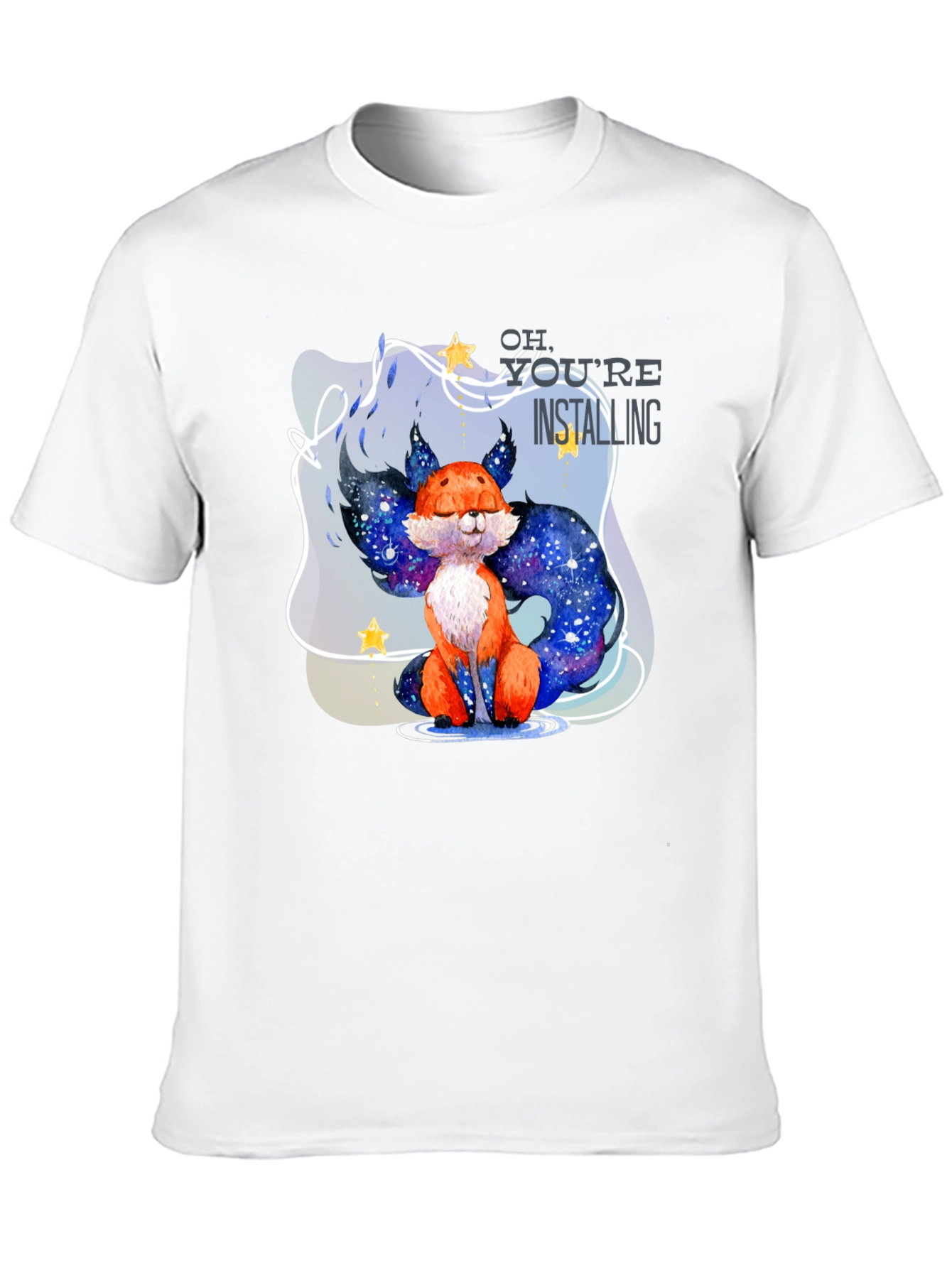 Black Galaxy Fox T-Shirt view 10