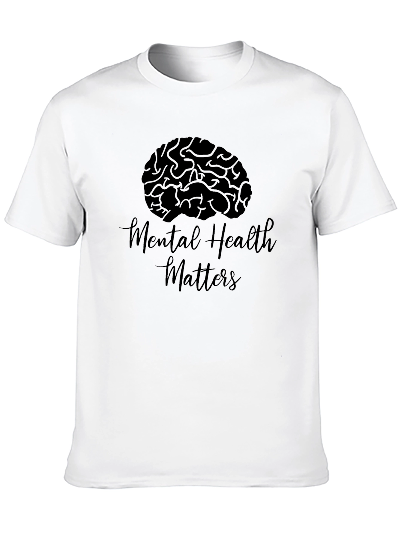 Black Mental Health Matters Graphic Tee - Black view 10