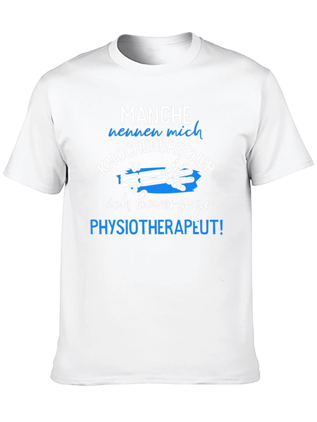 Black Funny Physical Therapist T-Shirt - Knochenbrecher Design view 10