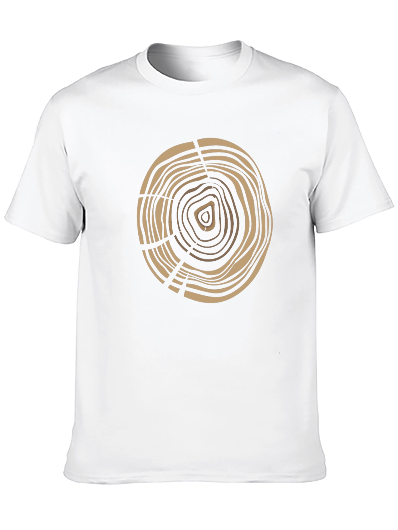 Black Tree Ring Graphic Tee - Earthy Design view 10