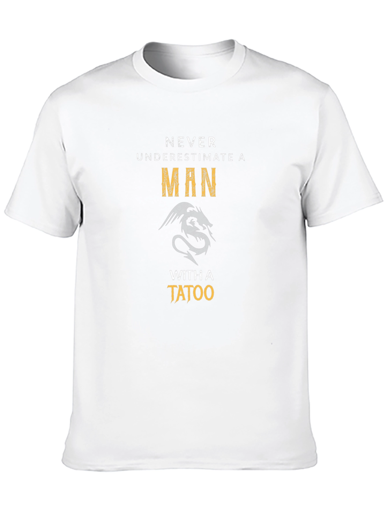 Men's Graphic T-Shirt - Dragon Tattoo Design - 10