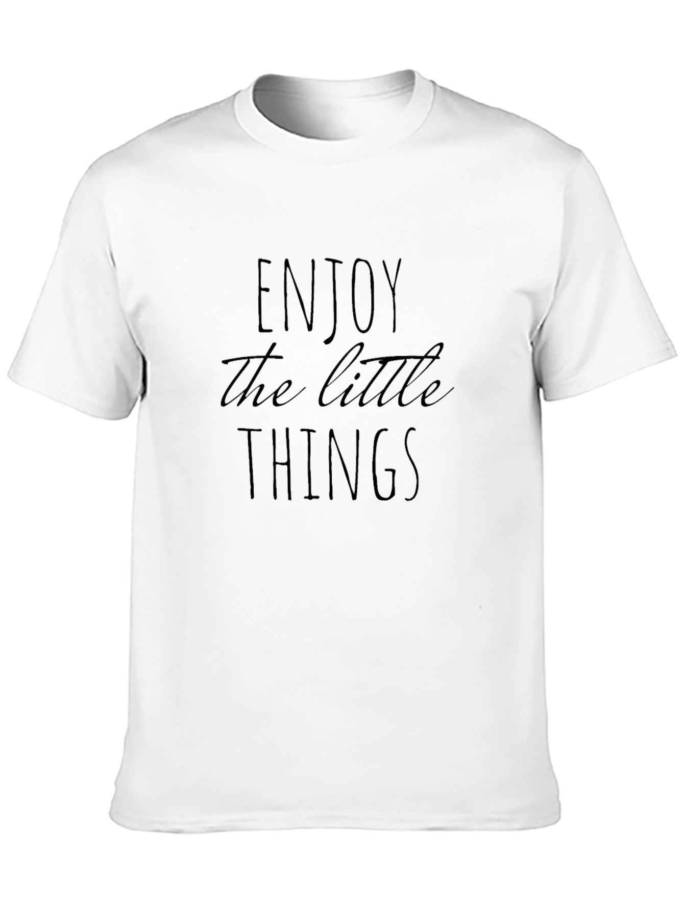 Black Enjoy the Little Things Graphic T-Shirt view 10