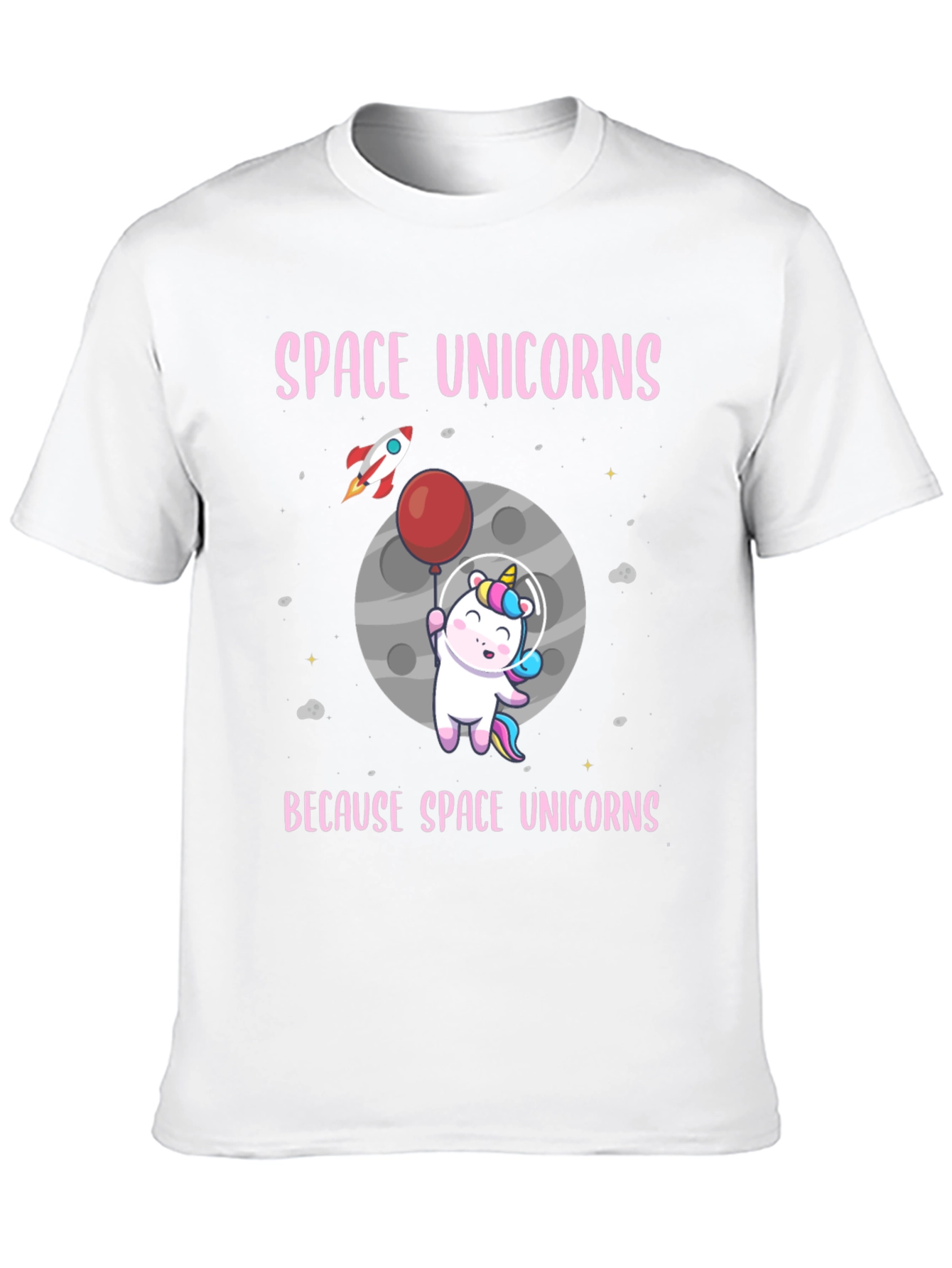 Black Space Unicorns Graphic T-Shirt view 10
