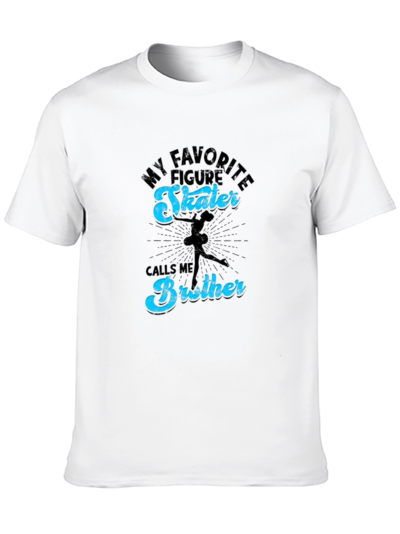 Black Figure Skater Brother Tee - Sport Fan Apparel view 10