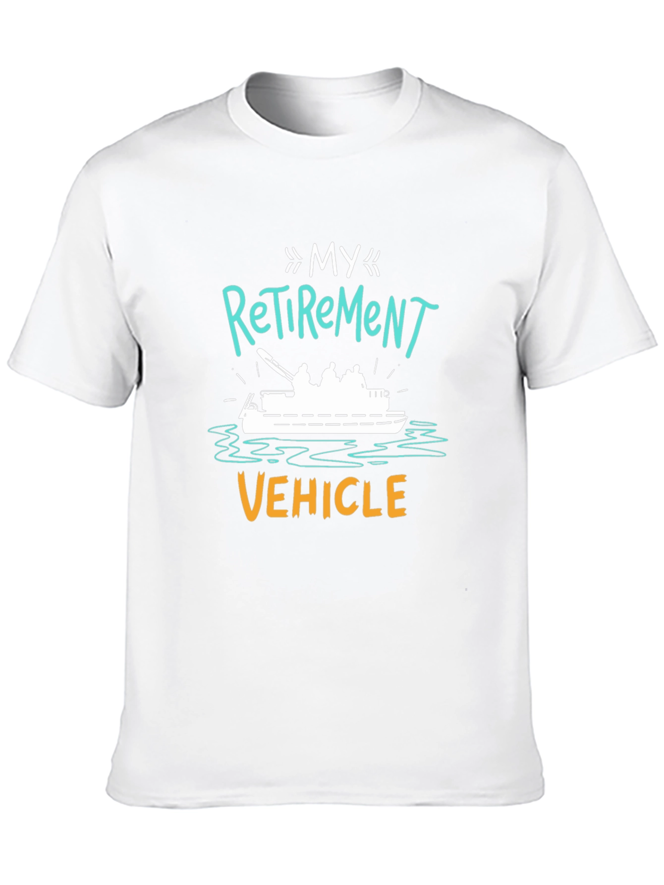 My Retirement Vehicle T-Shirt - Black Crew Neck Tee - 10