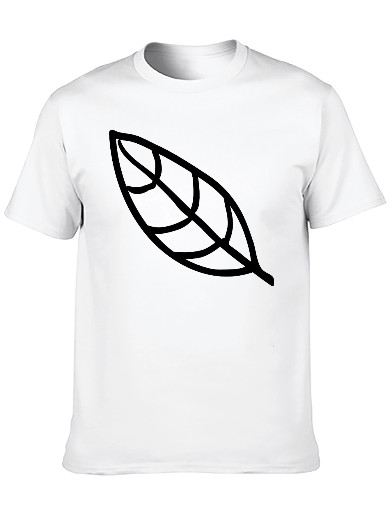Black Leaf Graphic Black T-Shirt - Unisex view 10