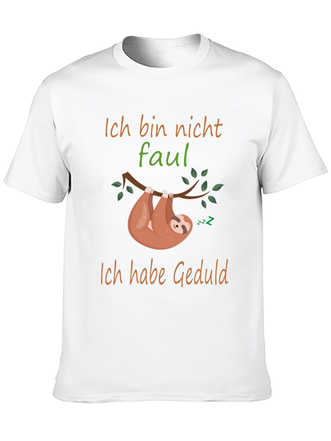 Black Ich Bin Nicht Faul Sloth T-Shirt view 10
