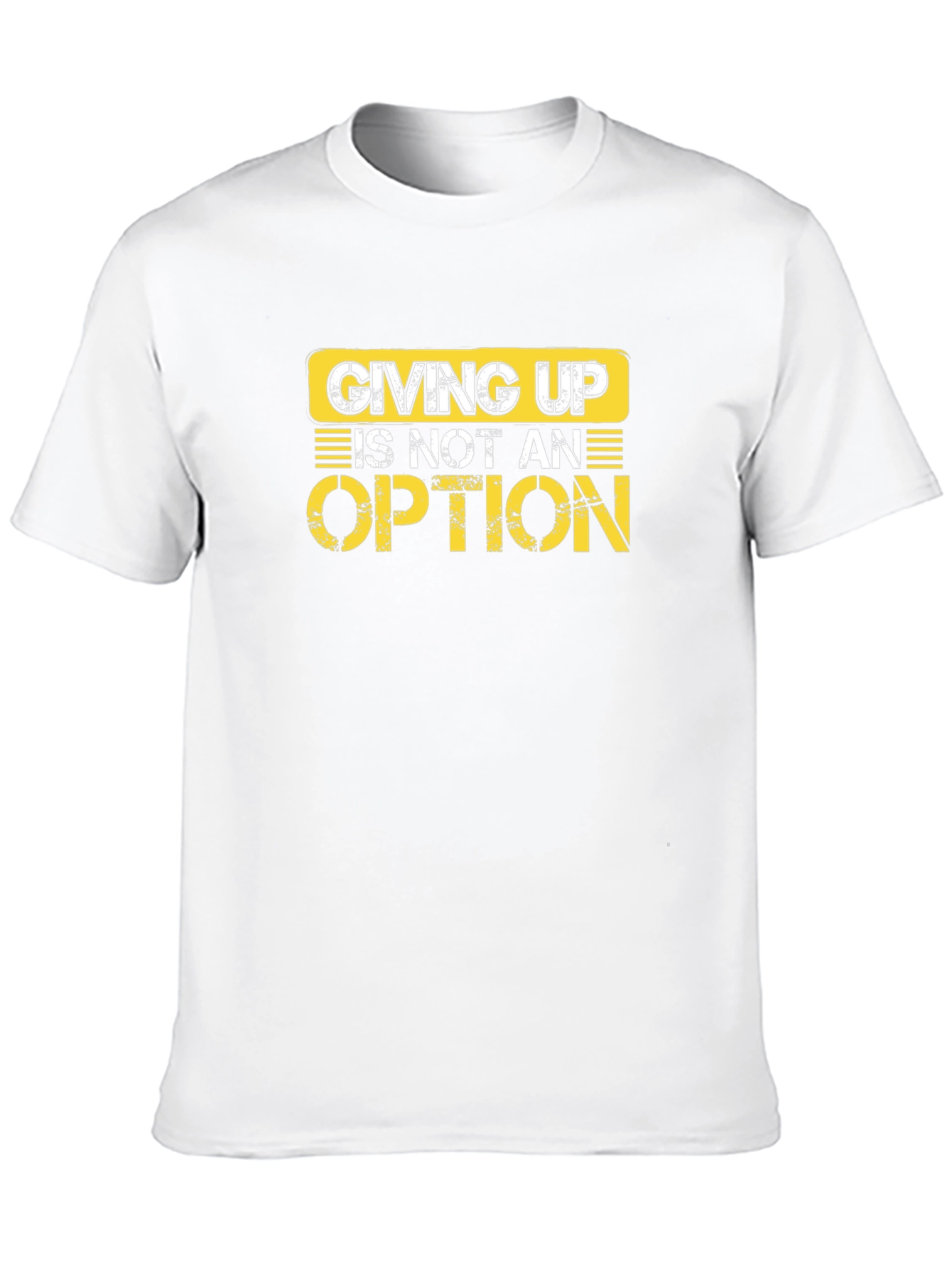 Black Giving Up Is Not An Option Graphic Tee view 10