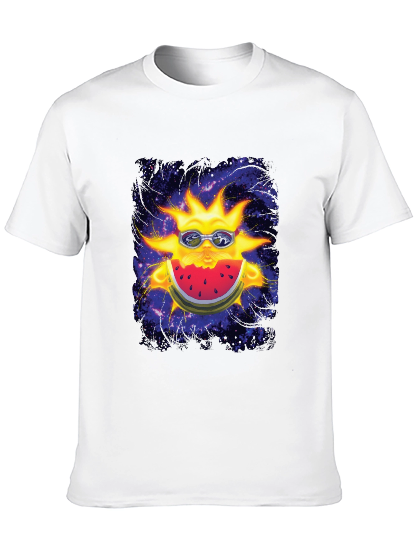 Black Cosmic Sun Watermelon Graphic Tee view 10