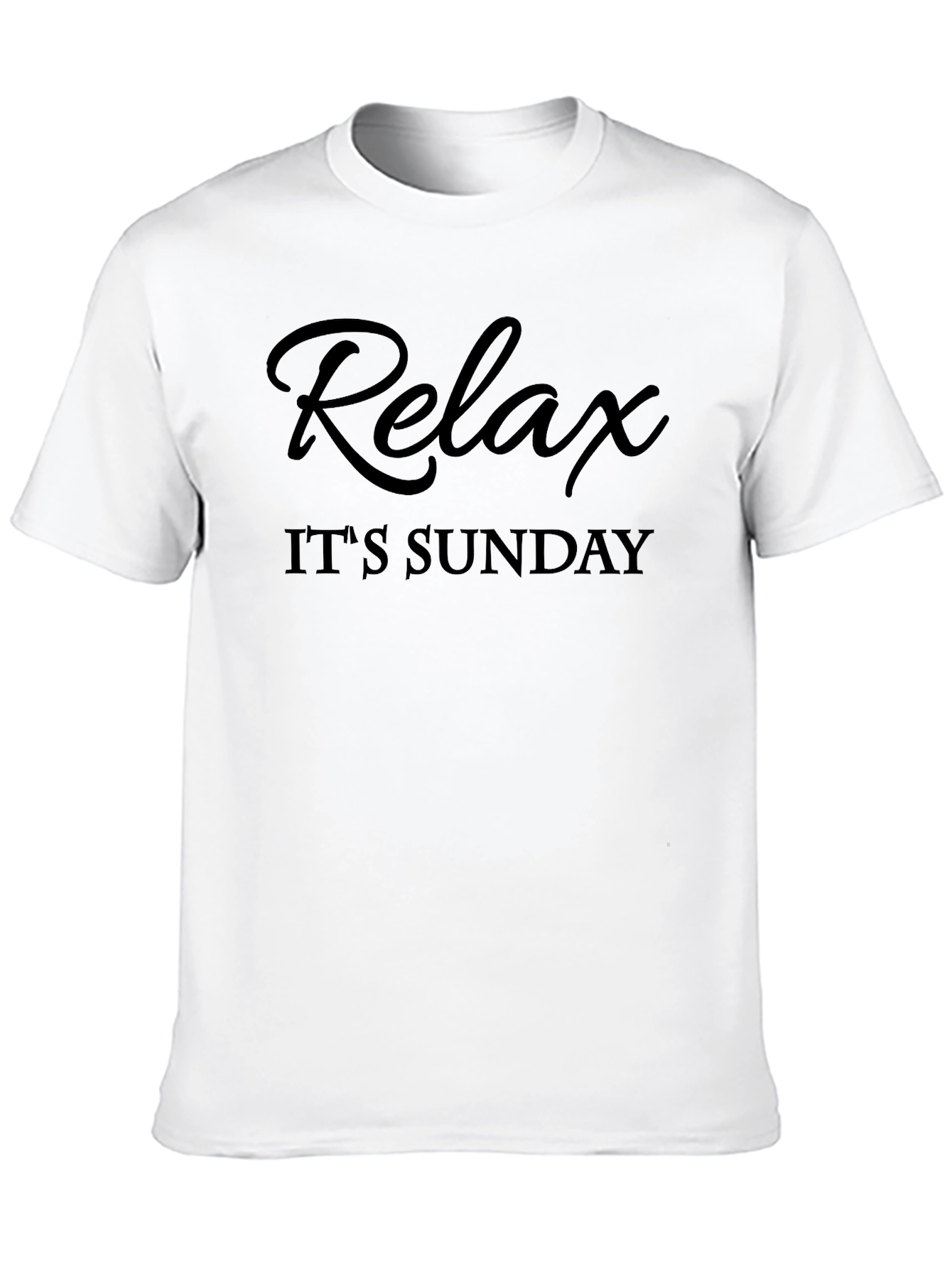 Black Relax It's Sunday T-Shirt view 10