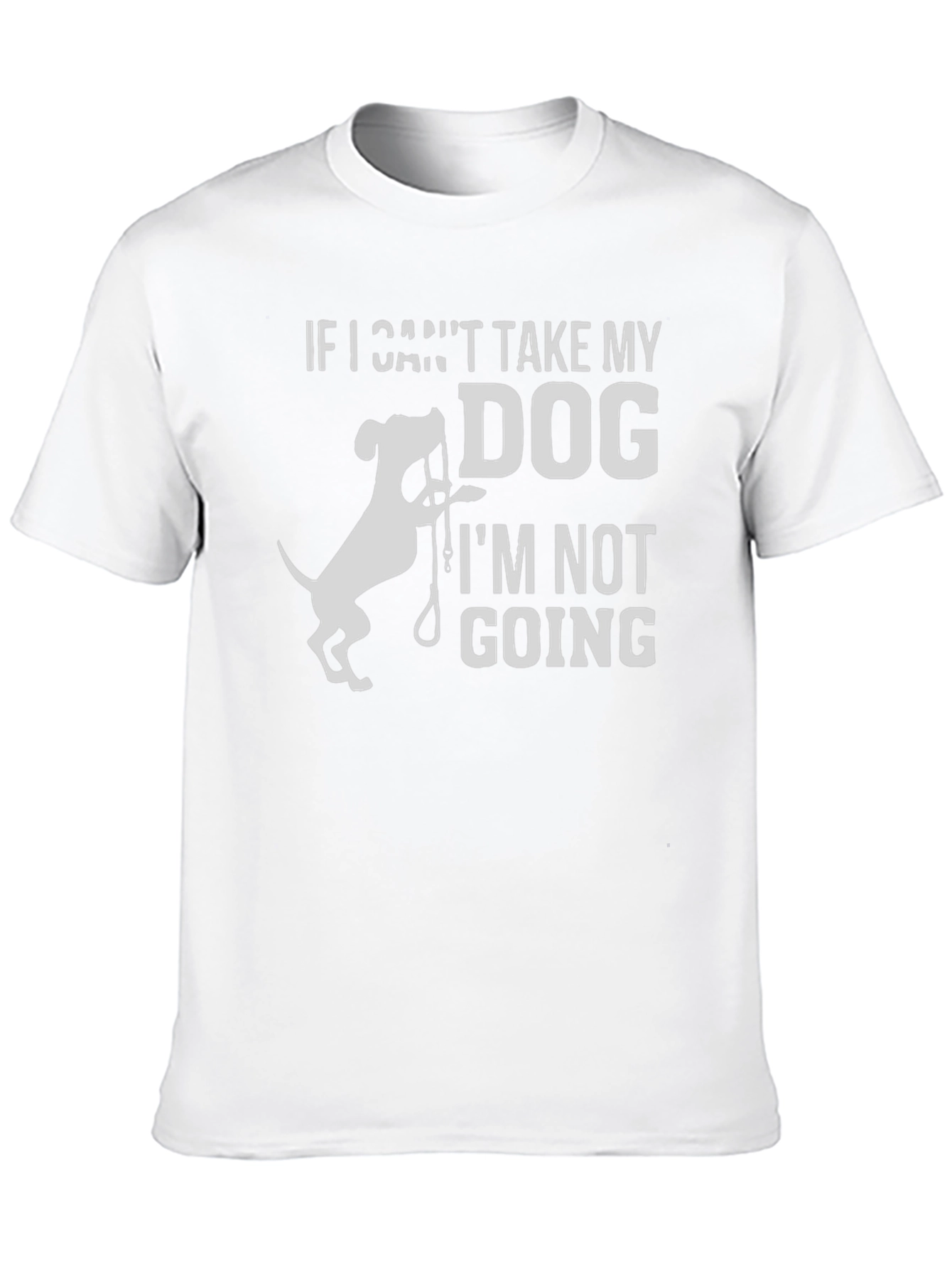 Black Dog Lover Tee: If I Can't Take My Dog T-Shirt view 10