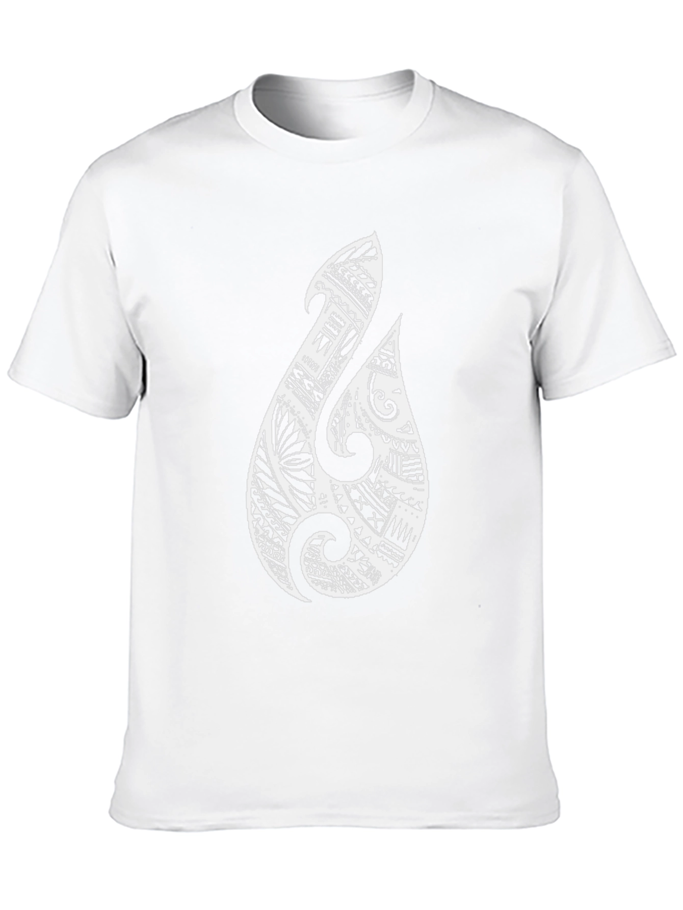 Black Maori Hook T-Shirt - Black Tribal Tee view 10