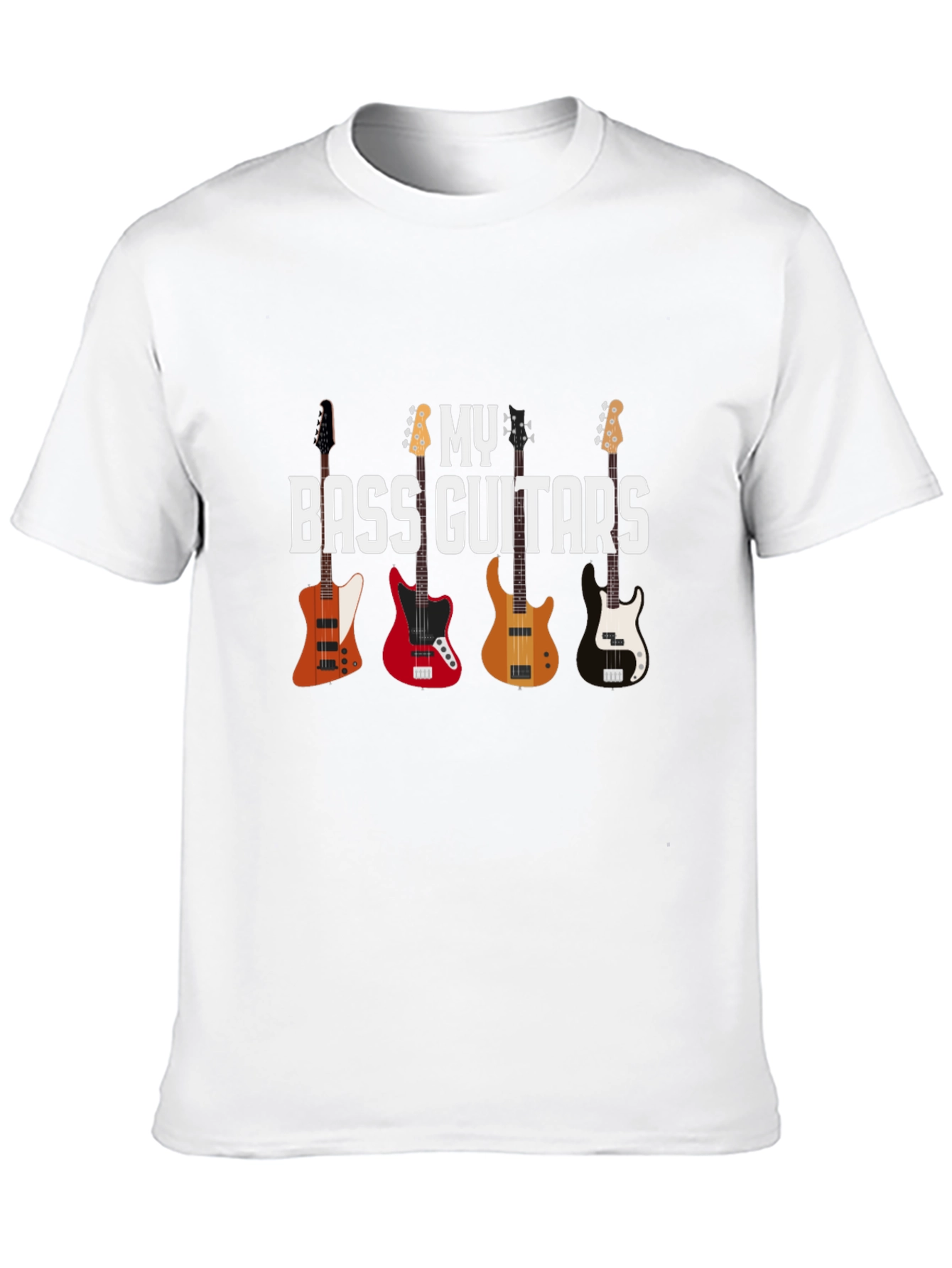 Black Bass Guitars T-Shirt - Musician's Gift view 10