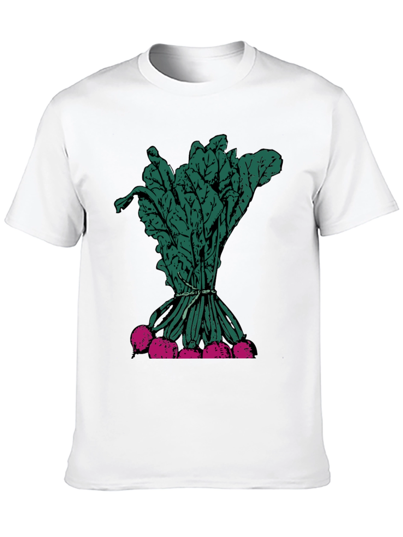 Black Radish Graphic Tee - Fresh Vegetable Print view 10