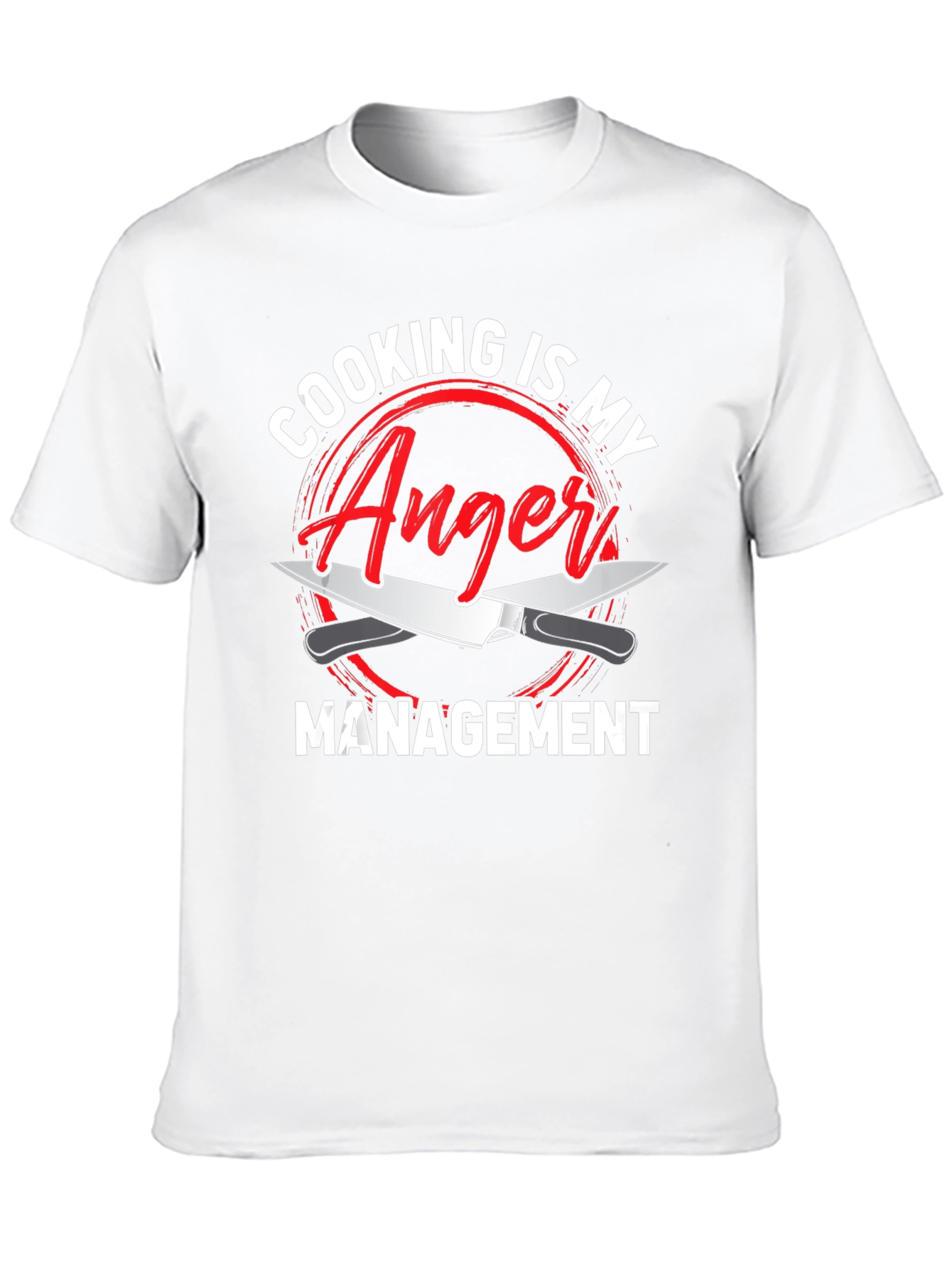 Black Cooking is My Anger Management Funny Chef T-Shirt view 10