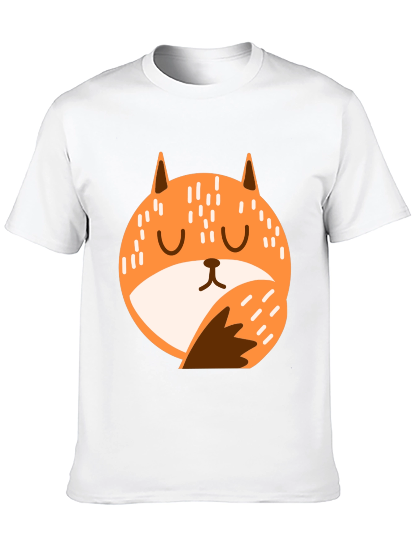 Black Cute Fox Graphic T-Shirt - Relaxed Fit view 10