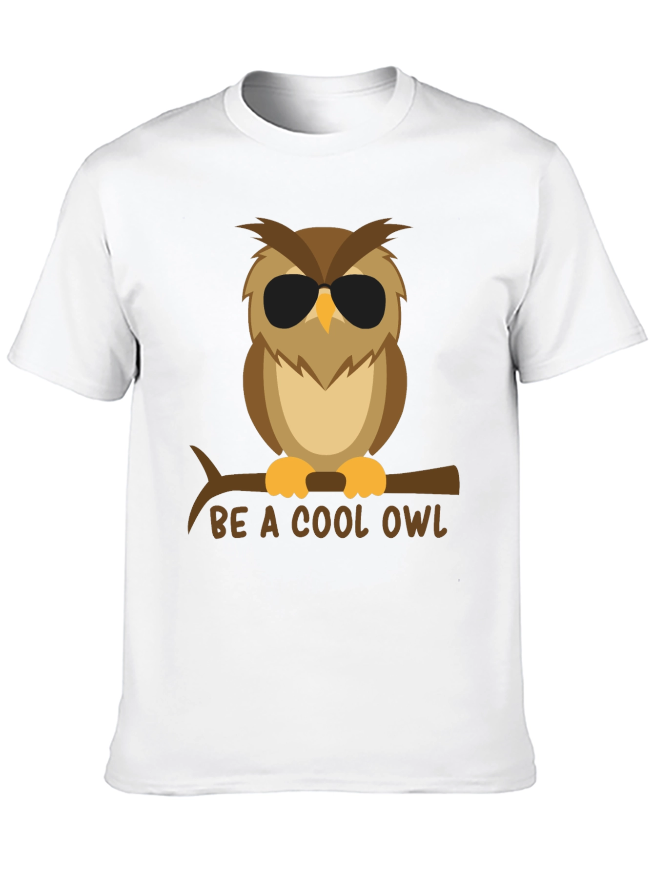 Black Cool Owl Graphic Tee - Black T-Shirt view 10
