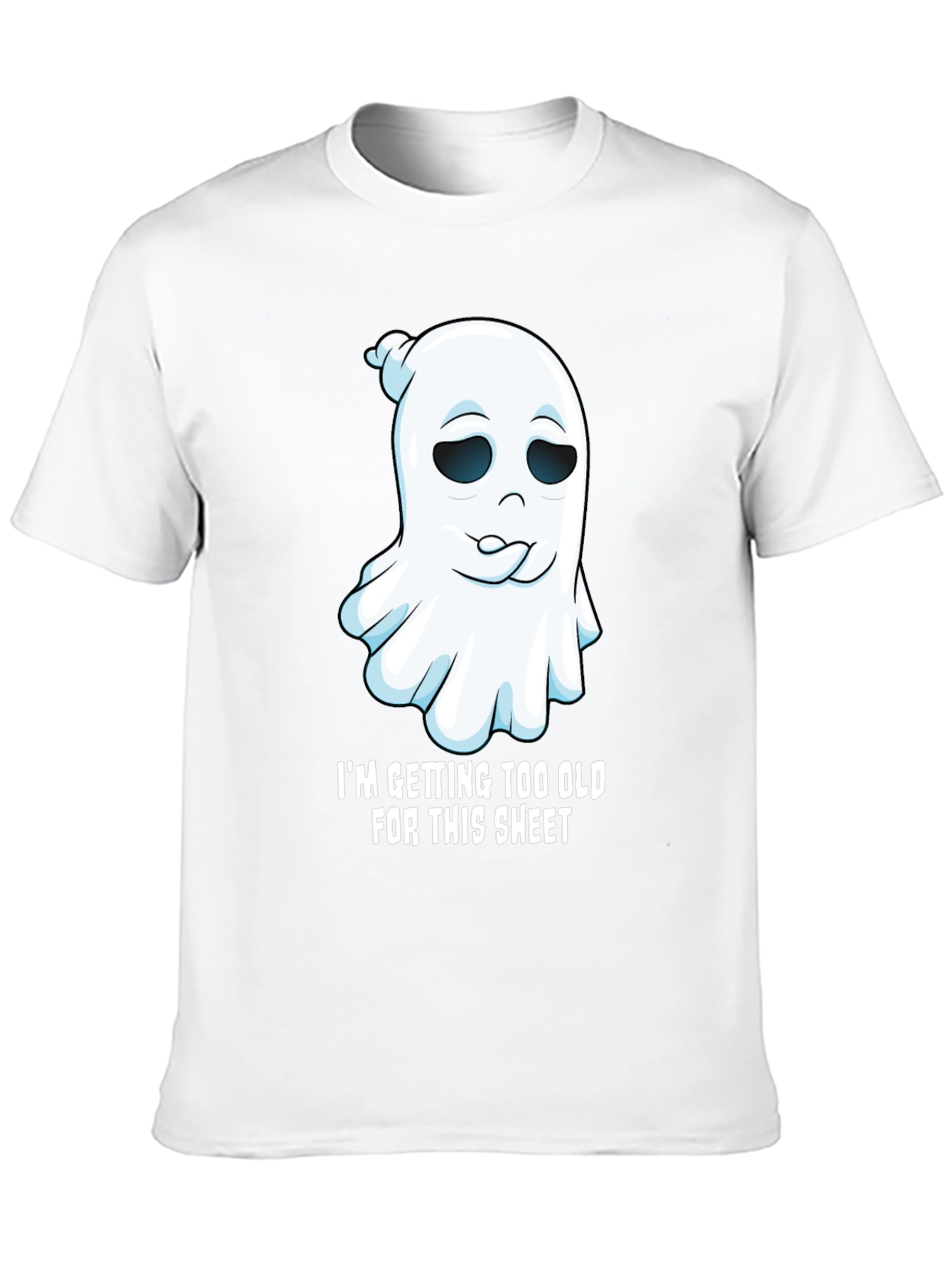 Black Funny Ghost Graphic Tee - I'm Getting Too Old view 10