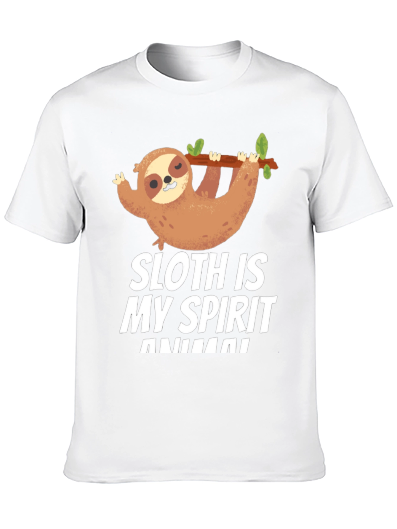Black Sloth Spirit Animal T-Shirt Funny Cute Graphic Tee view 10