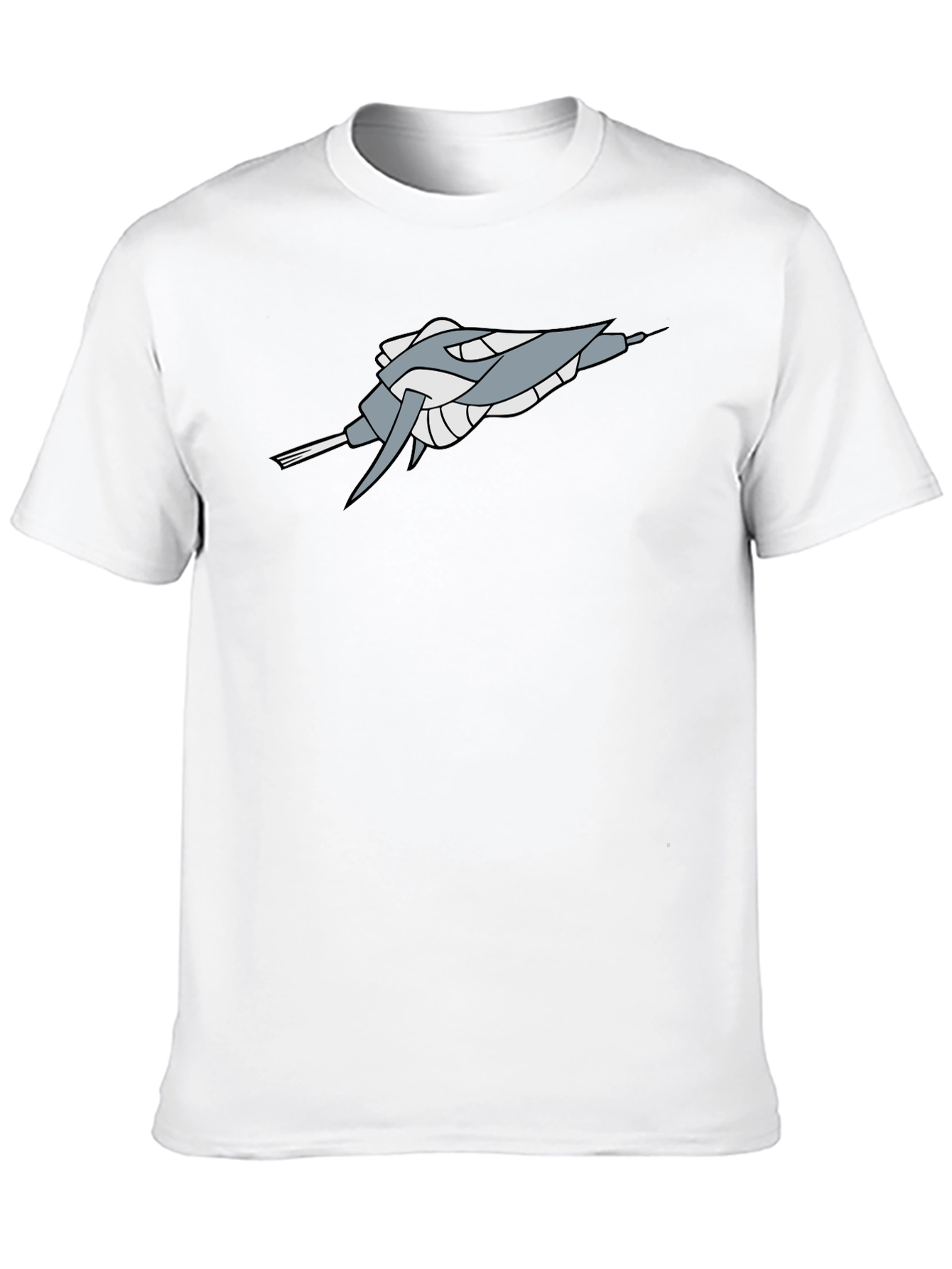 Black Sci-Fi Spaceship Graphic Black Tee - Stylish Geek Chic view 10