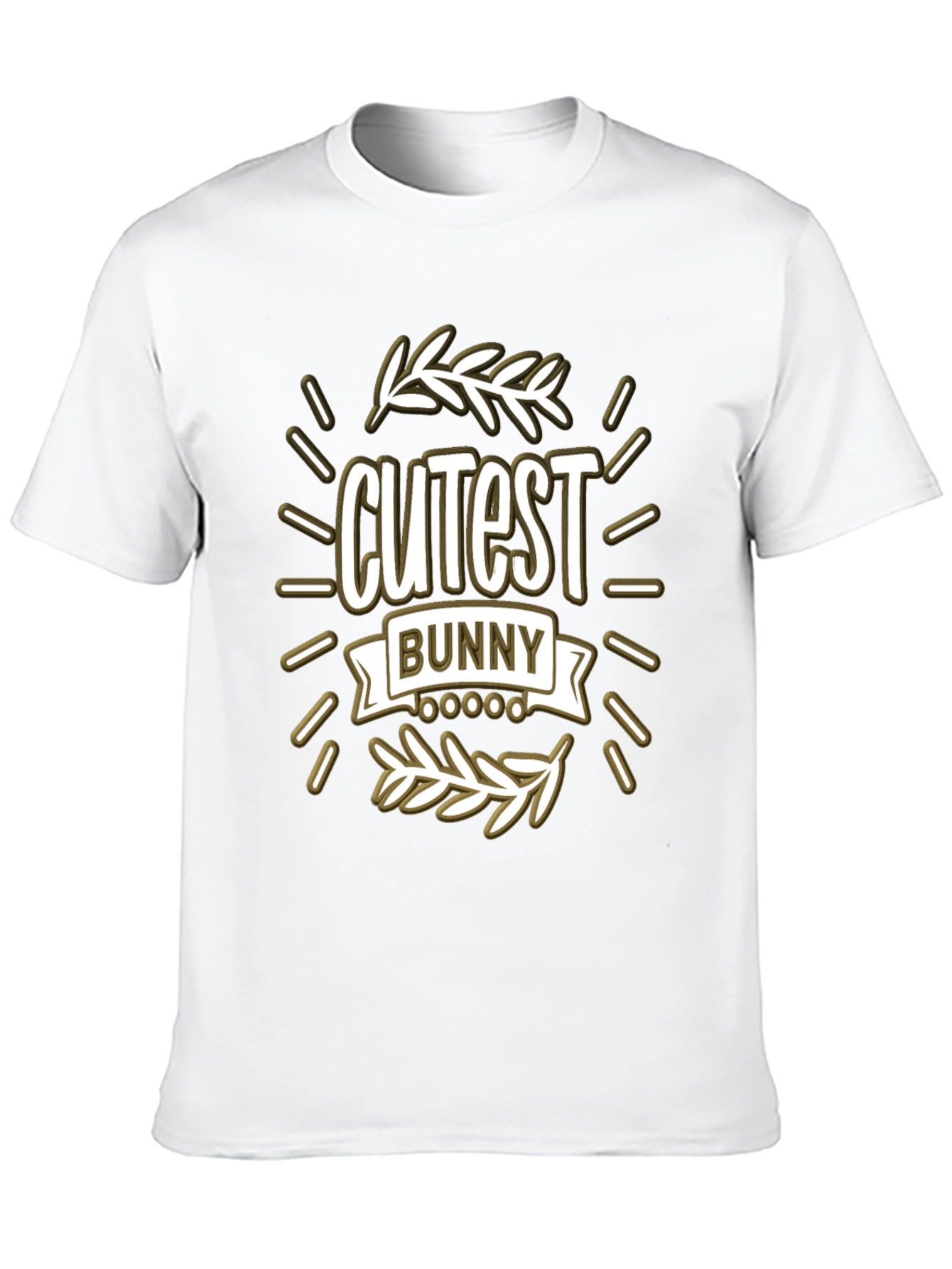 Black Cutest Bunny Graphic T-Shirt - Black view 10