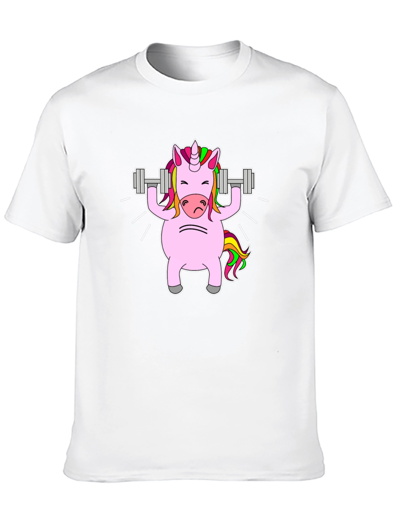 Black Unicorn Lifting Weights Graphic Tee - Black view 10