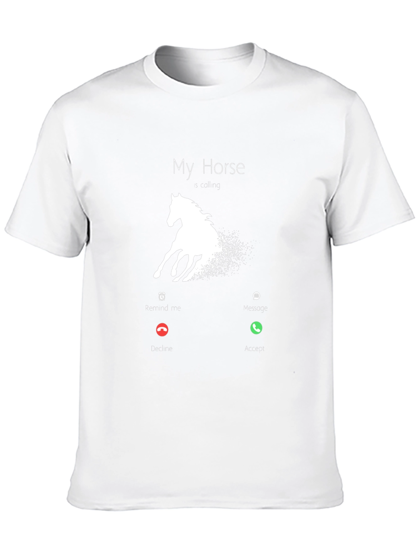 Black My Horse is Calling T-Shirt - Funny Horse Lover Tee view 10
