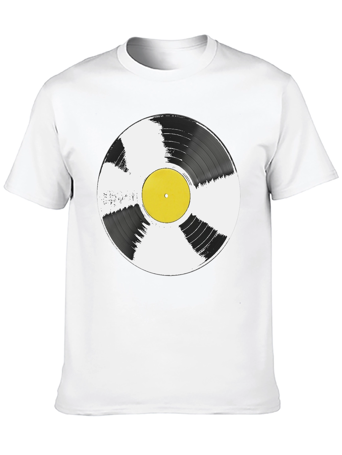 Black Vinyl Record Graphic T-Shirt - Music Lover Tee view 10