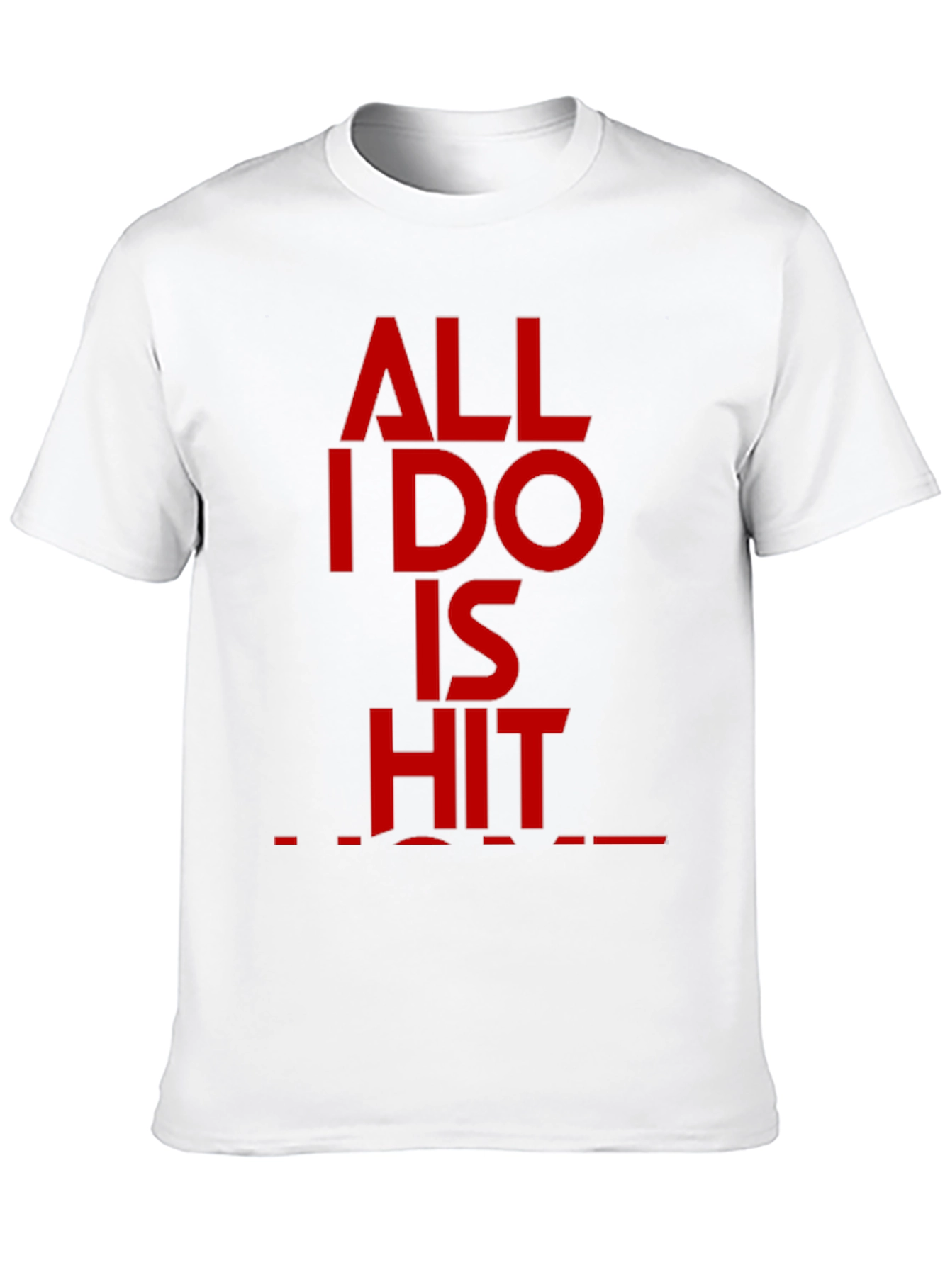 Black All I Do Is Hit T-Shirt - Bold Statement Tee view 10