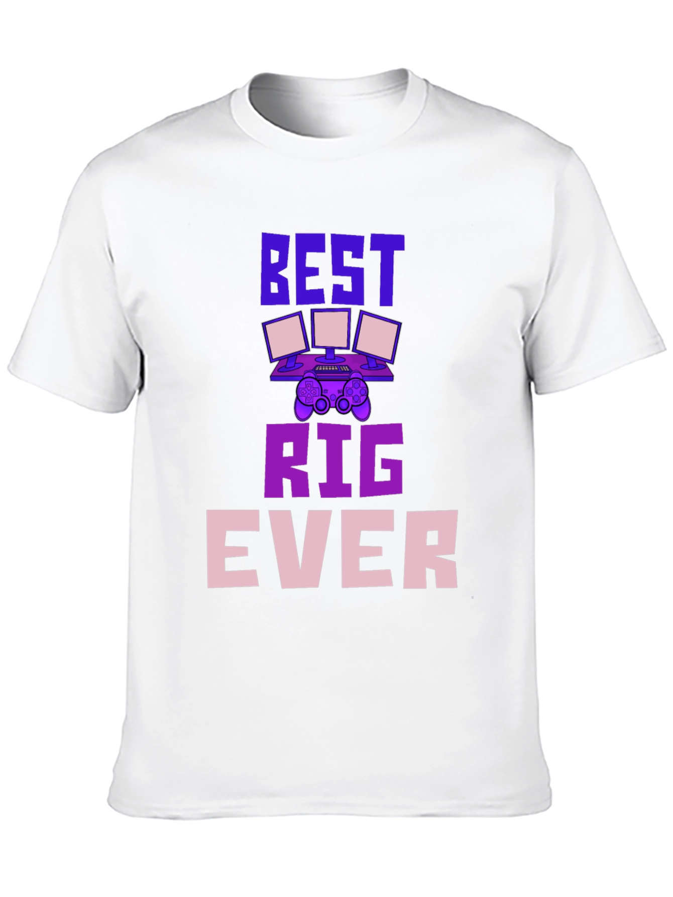 Black Best Rig Ever Gaming T-Shirt view 10