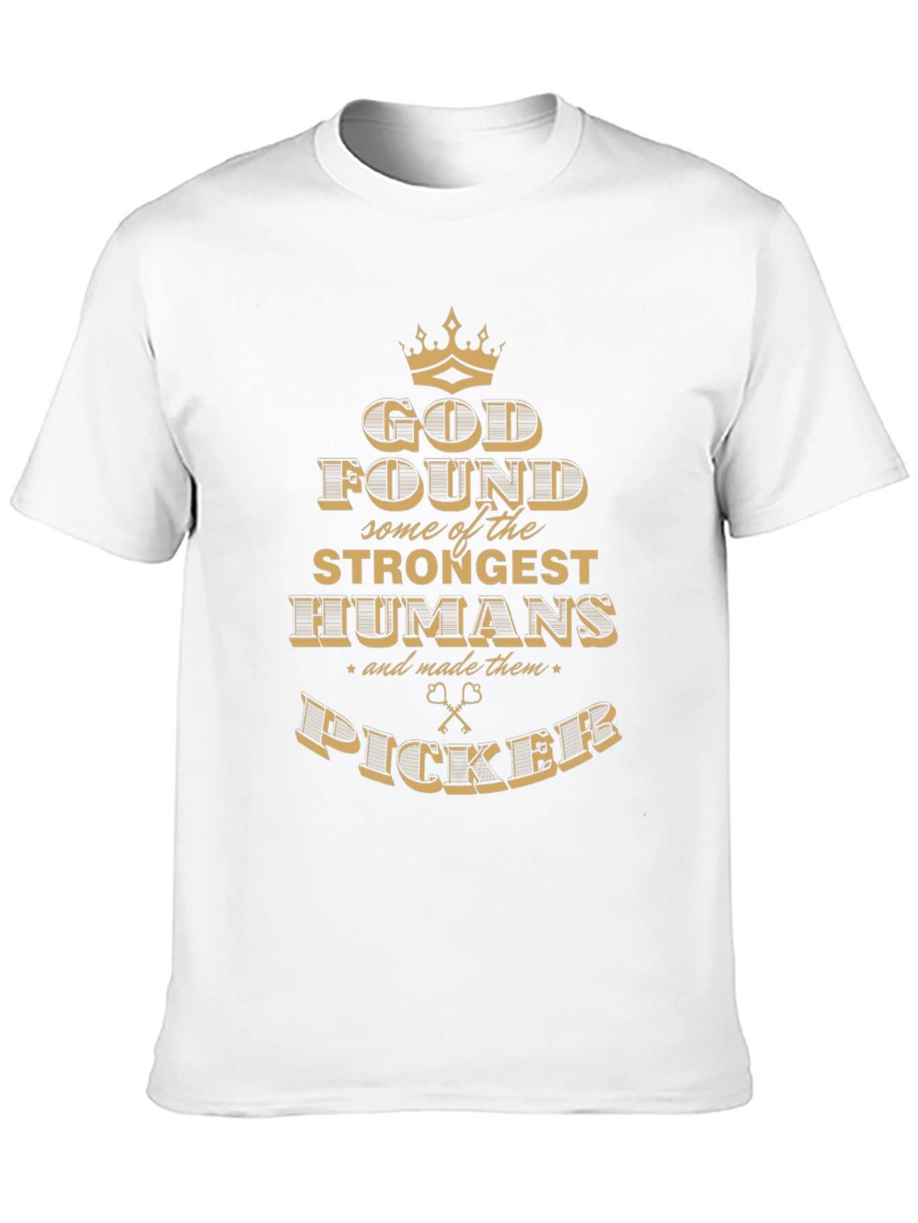 Black God Found Strongest Humans Picker Graphic Tee view 10