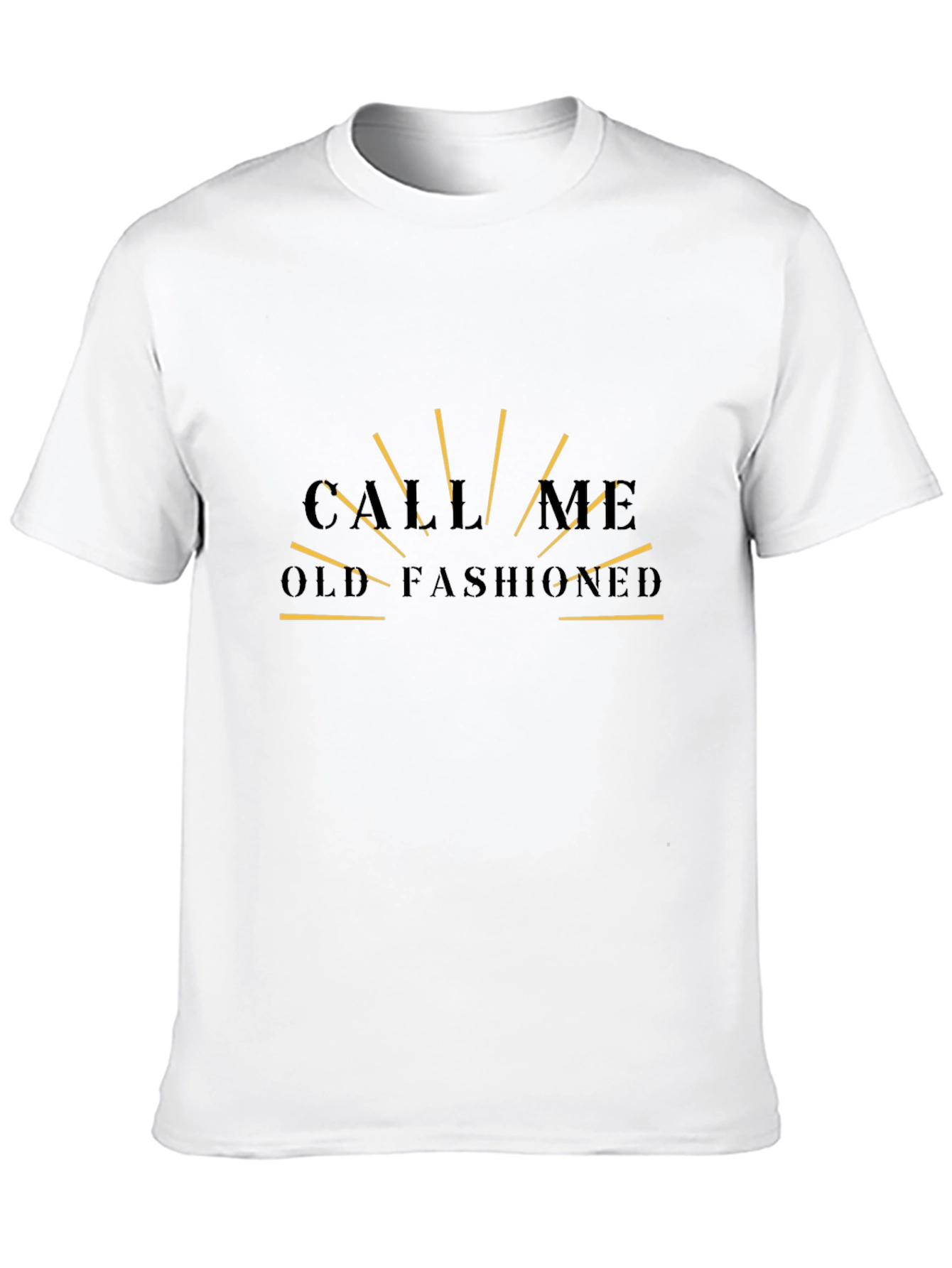 Black Call Me Old-Fashioned Graphic Tee - Black view 10