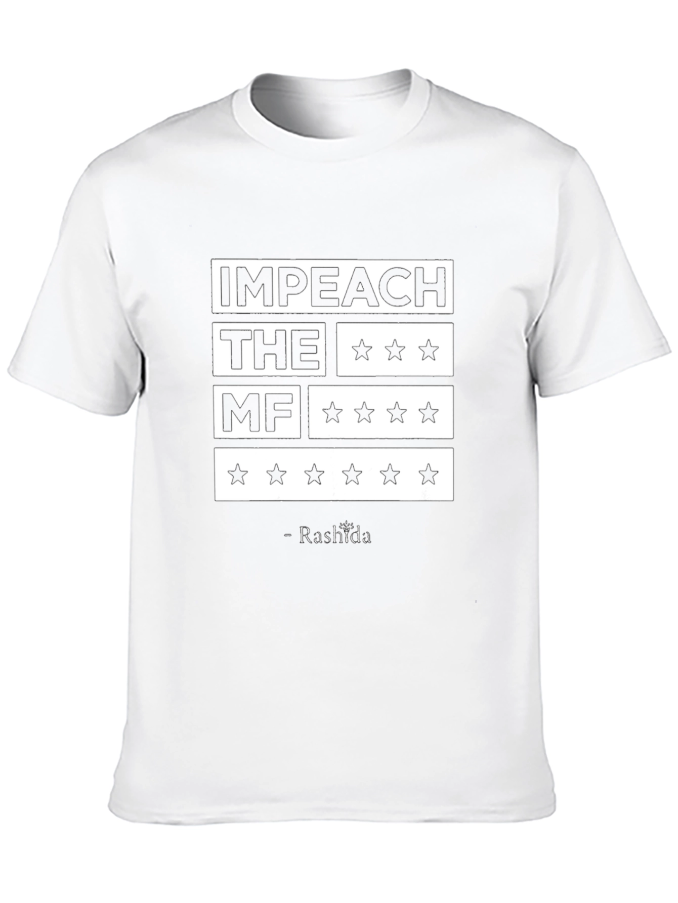 Black Impeach the MF T-Shirt - Rashida Quote view 10