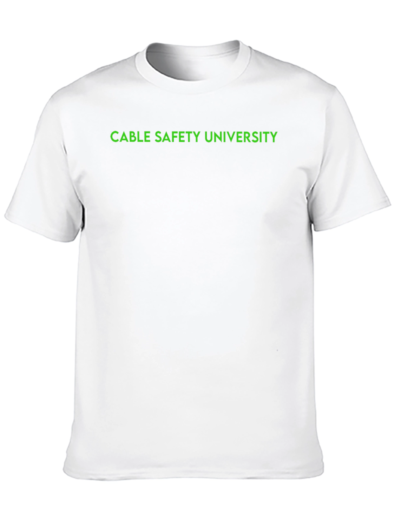 Black Cable Safety University Black T-Shirt view 10