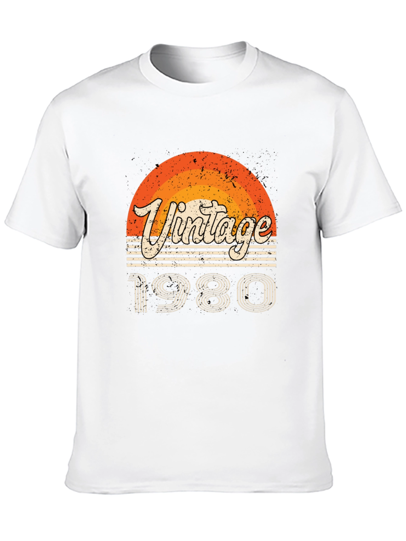 Black Vintage 1980 Graphic Tee - Retro Style view 10