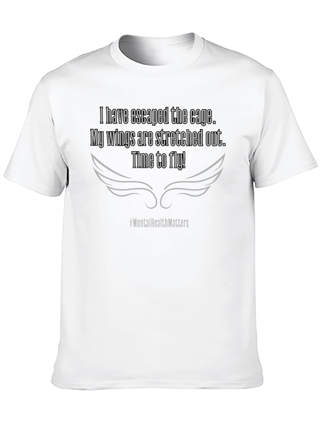 Mental Health Matters T-Shirt: Freedom Wings Tee - 10