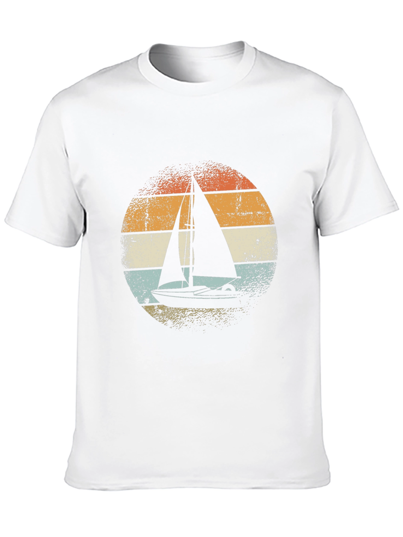 Black Vintage Sailboat Graphic Tee - Black view 10