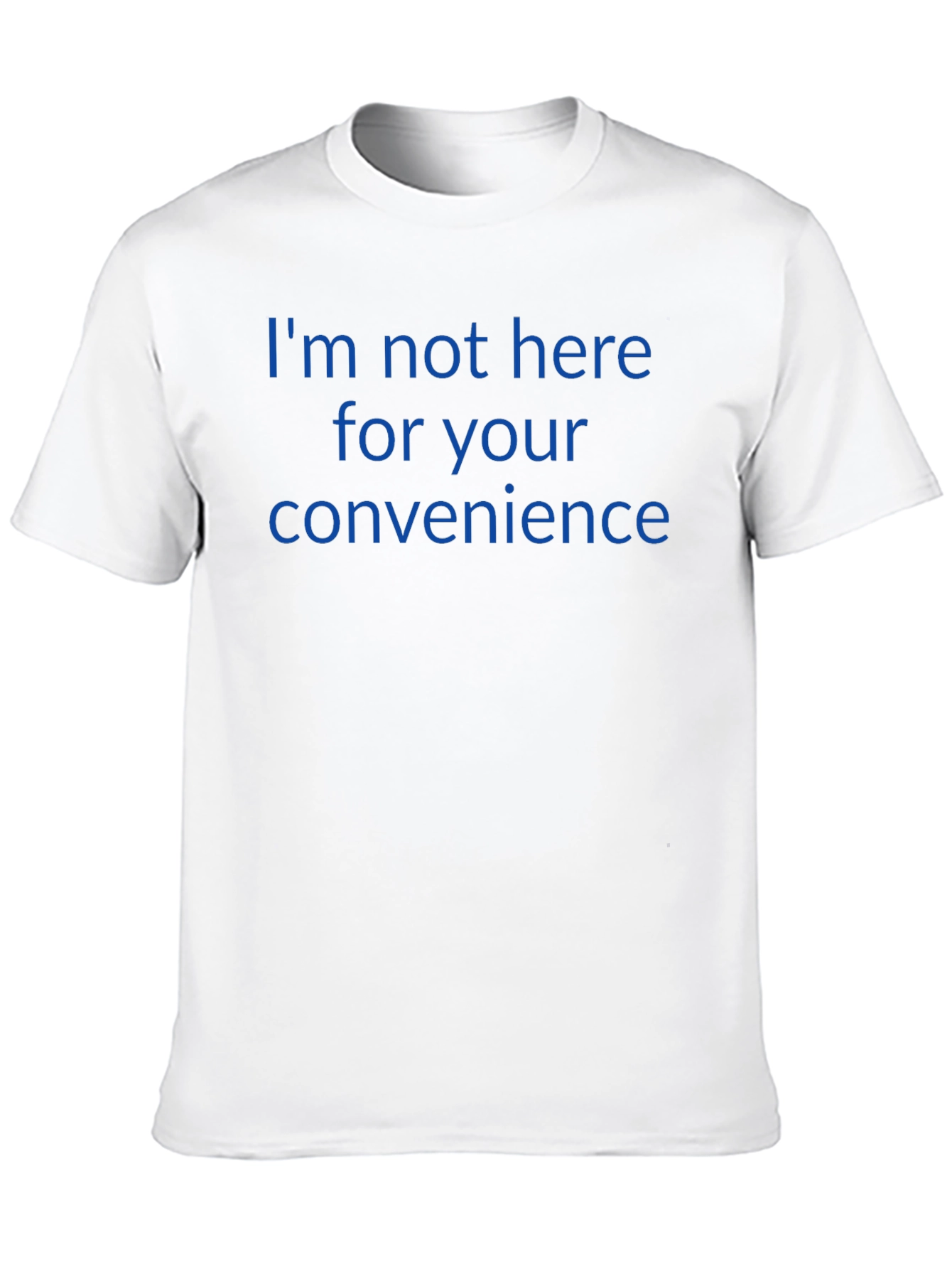 Black Sarcastic Tee: I'm Not Here for Your Convenience view 10