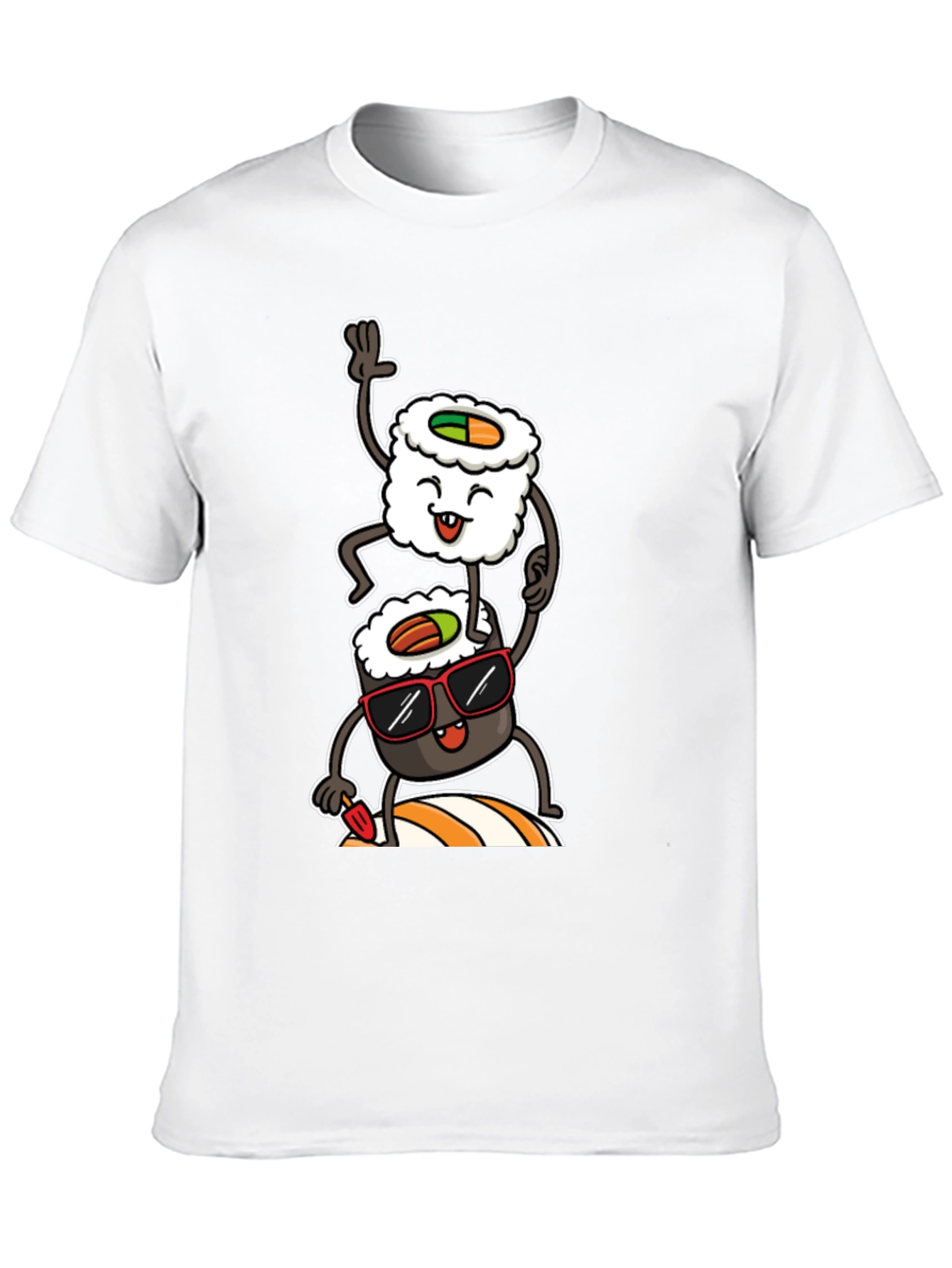 Black Sushi Stack Graphic Tee - Cool & Casual view 10