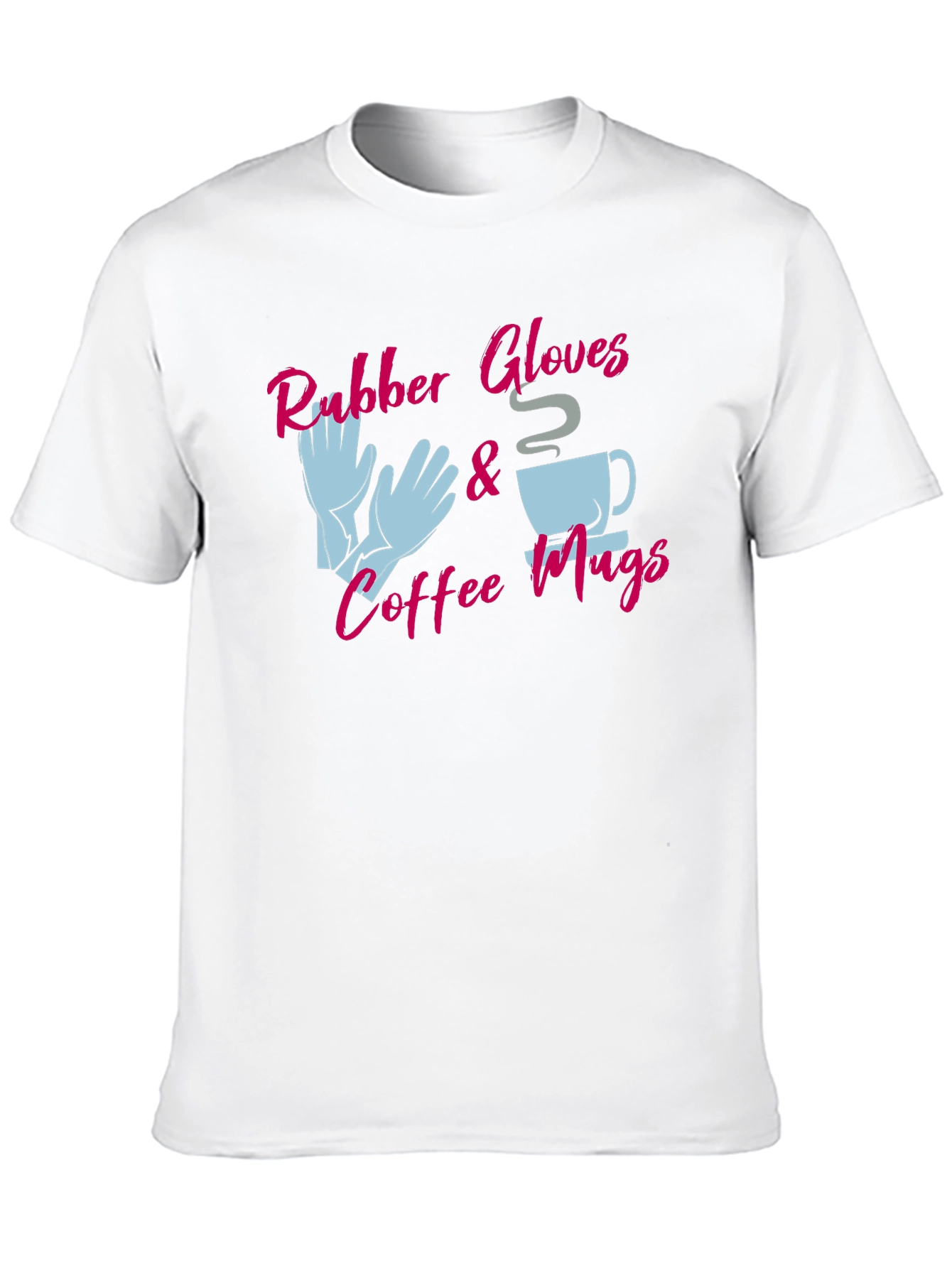 Black Rubber Gloves & Coffee Mugs Graphic Tee view 10