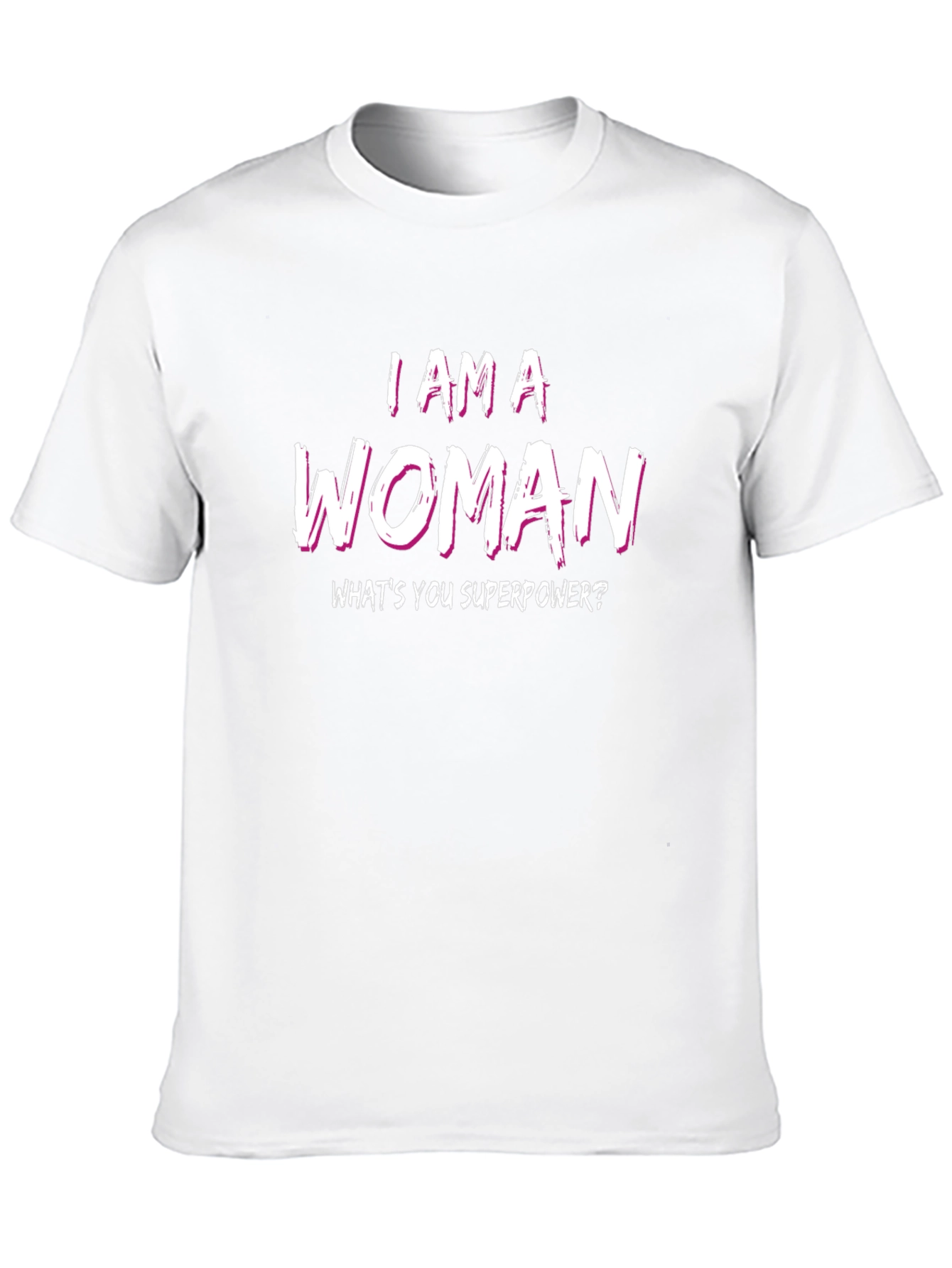 Black I AM A WOMAN Superpower Tee view 10