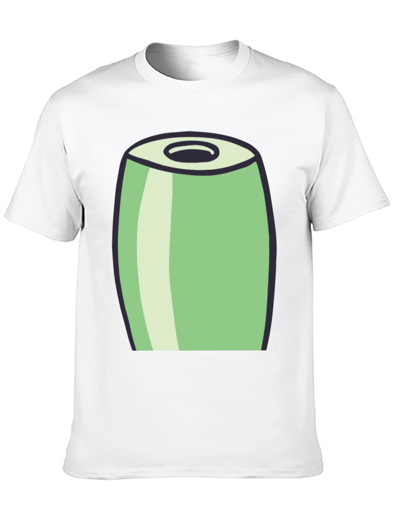 Black Cartoon Can Graphic Tee - Black view 10