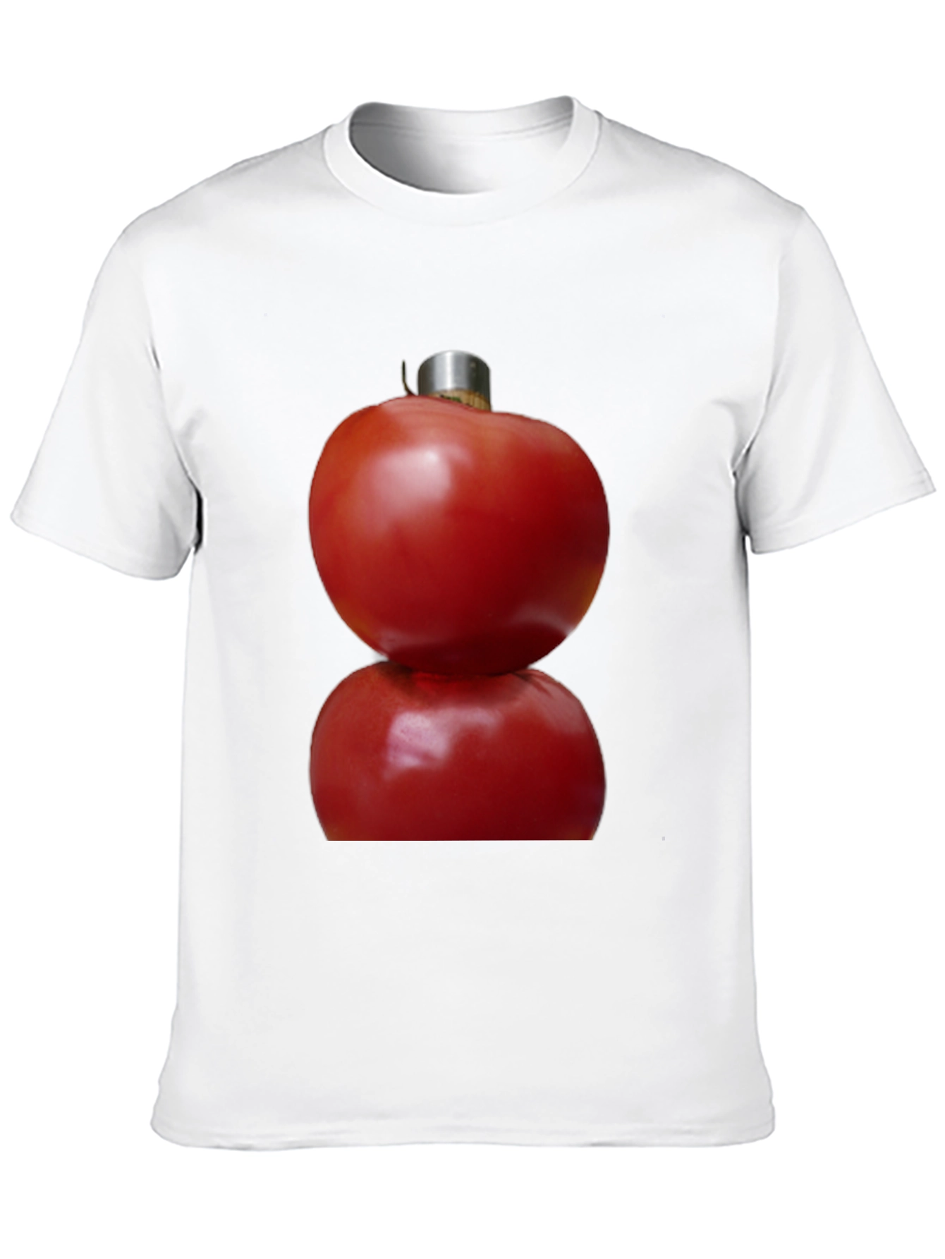Black Tomato Ornament T-Shirt - Novelty Graphic Tee view 10