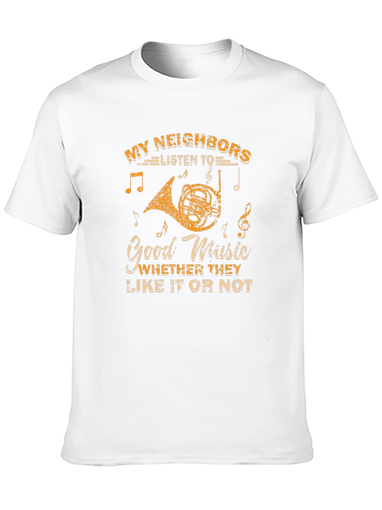 Black Music Lover T-Shirt: "My Neighbors Listen To Good Music" view 10