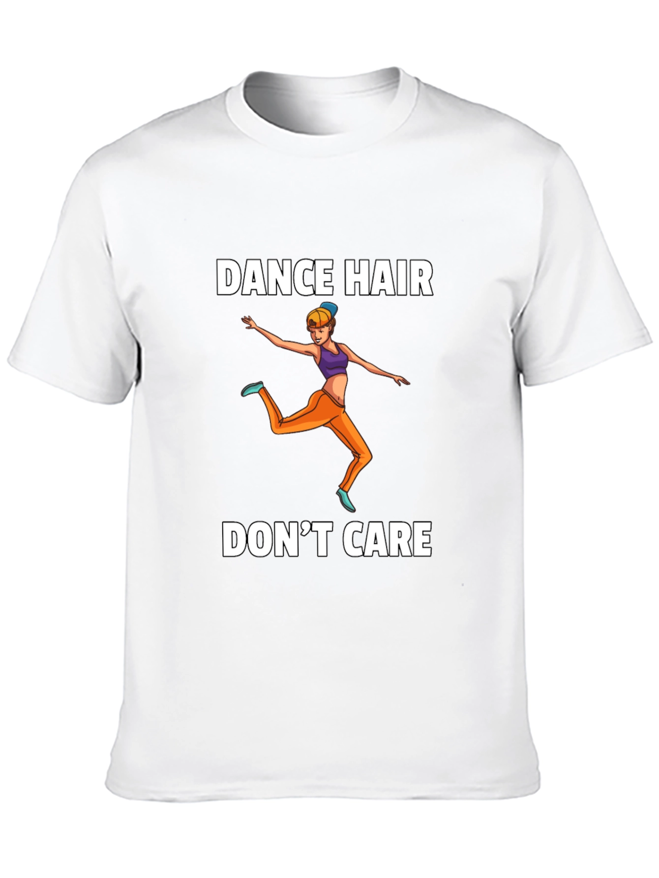 Black Dance Hair Don't Care Graphic Tee view 10