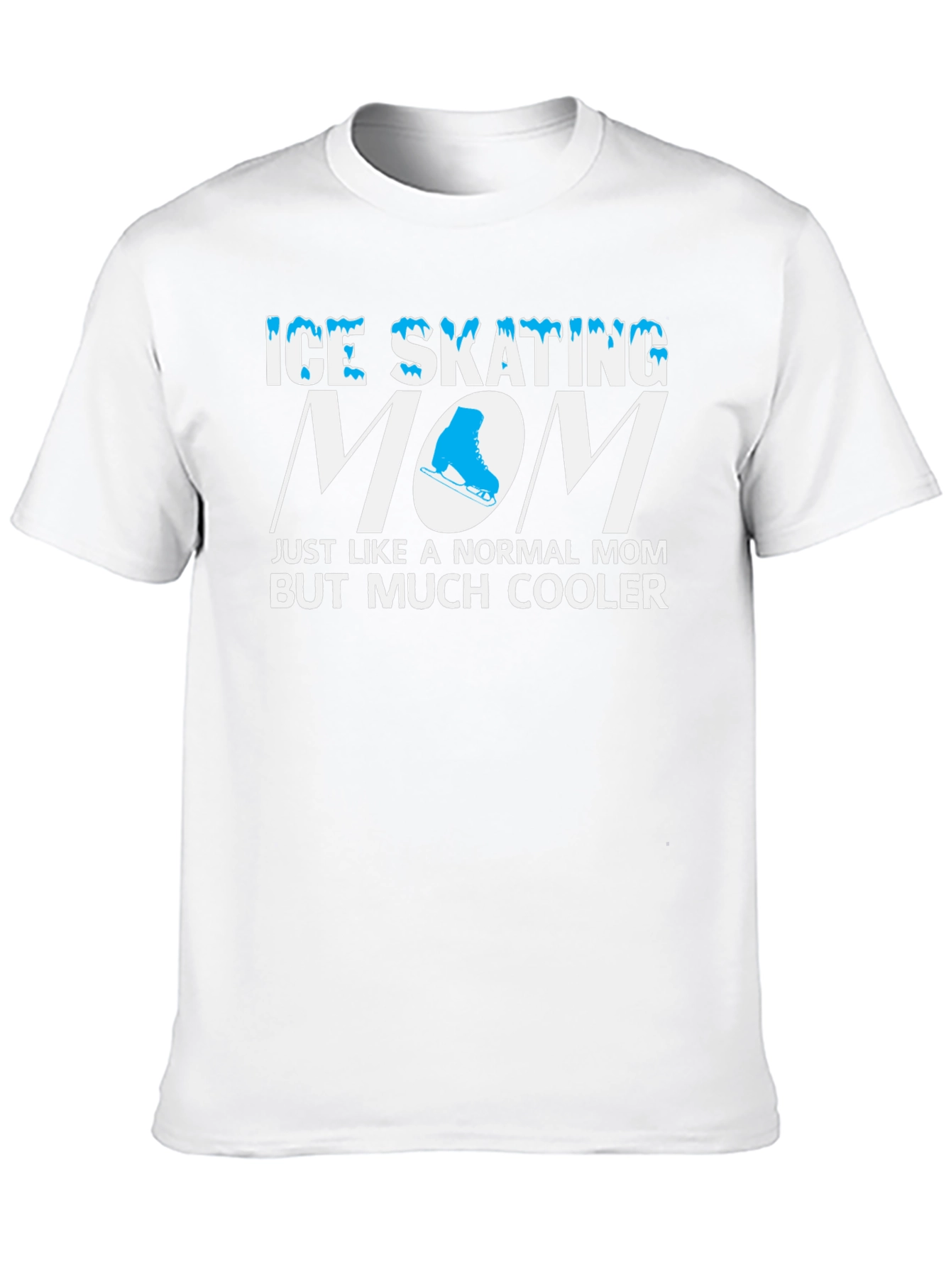 Black Ice Skating Mom T-Shirt - Cool Mother's Day Gift view 10